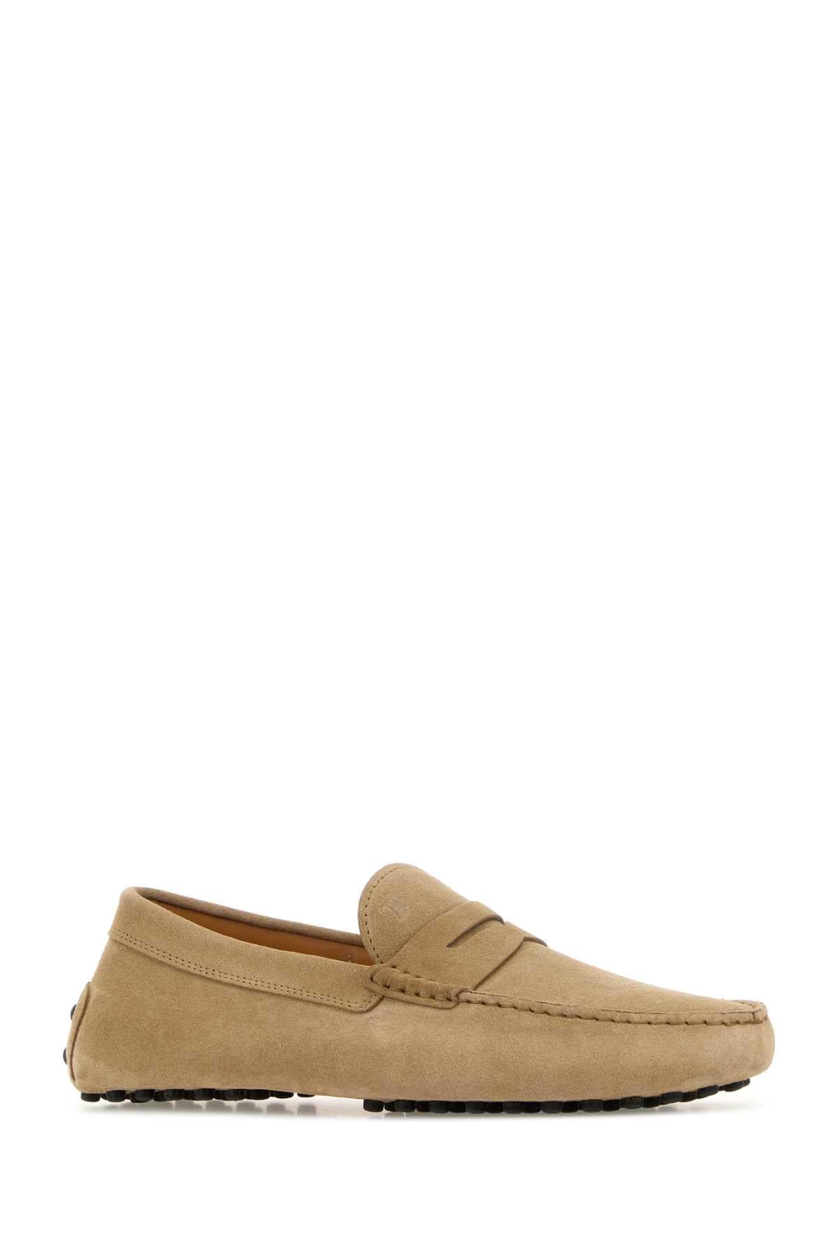 Tod's Men Beige Suede Loafers TOD'S