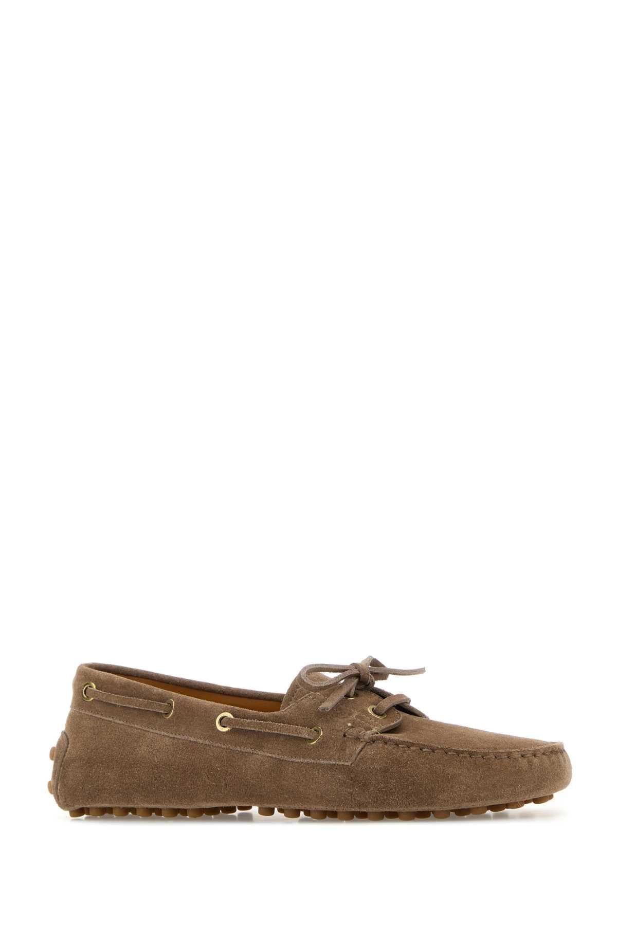 Tod's Women Cappuccino Suede Loafers TOD'S