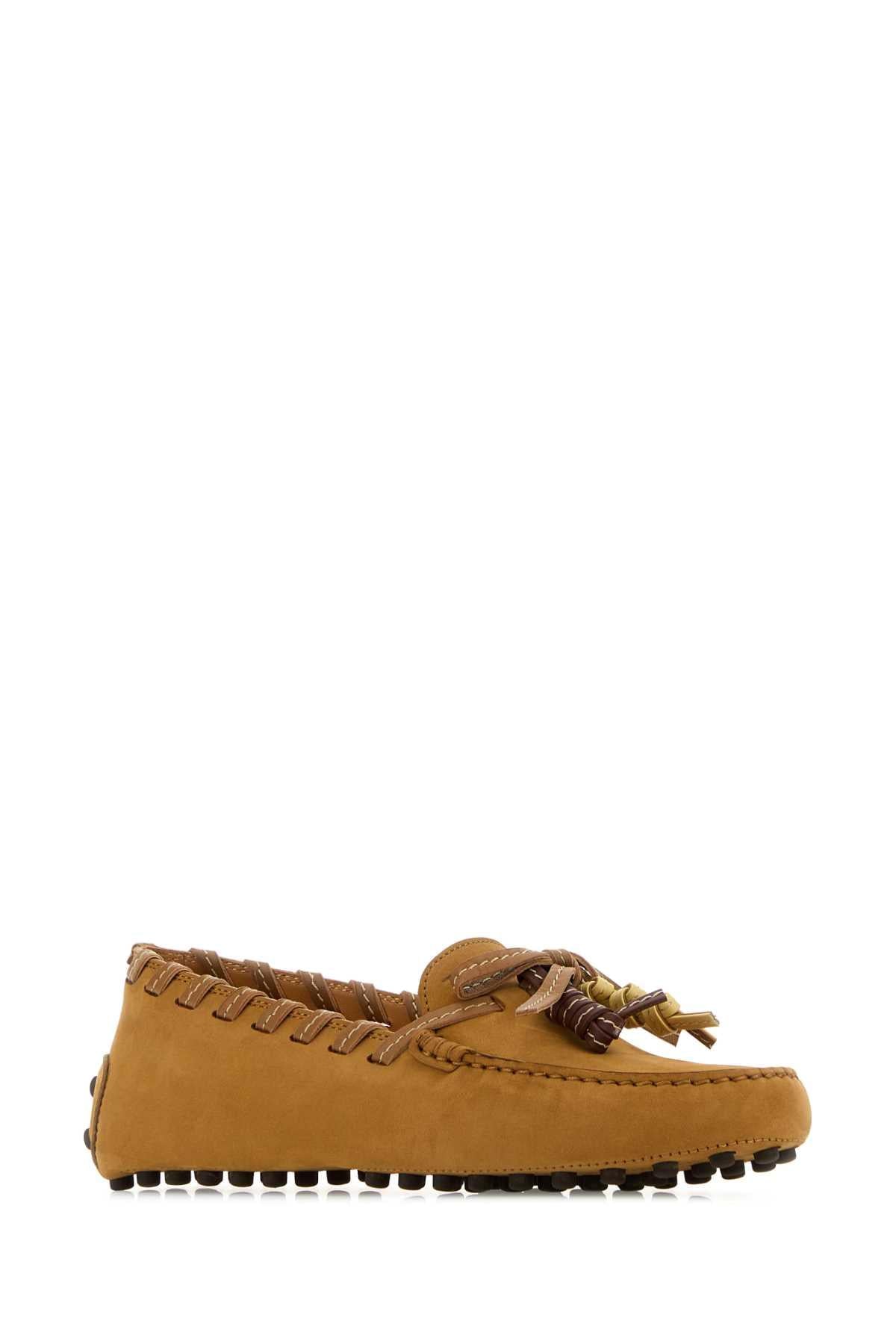 Tod's Women Camel Suede Loafers TOD'S