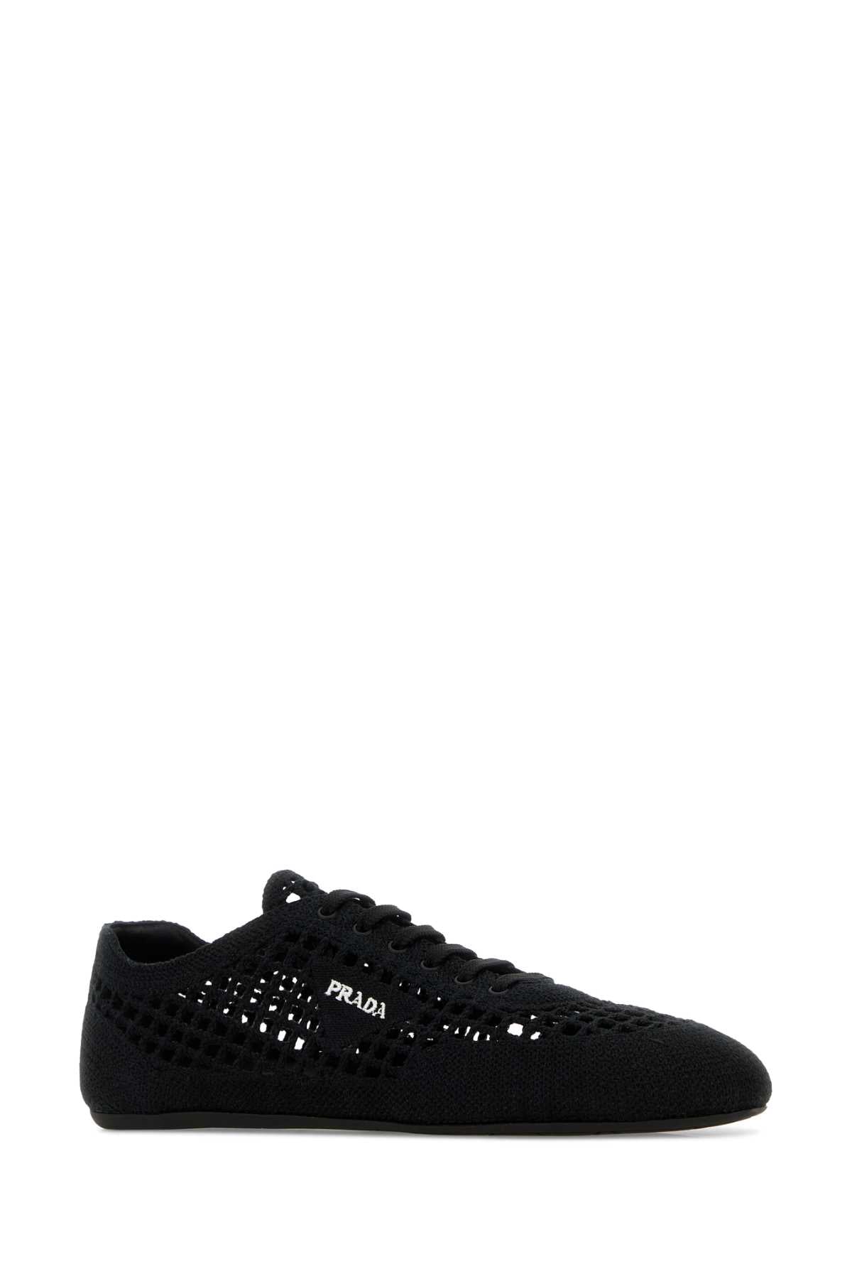 Prada Women Black Crochet Sneakers PRADA