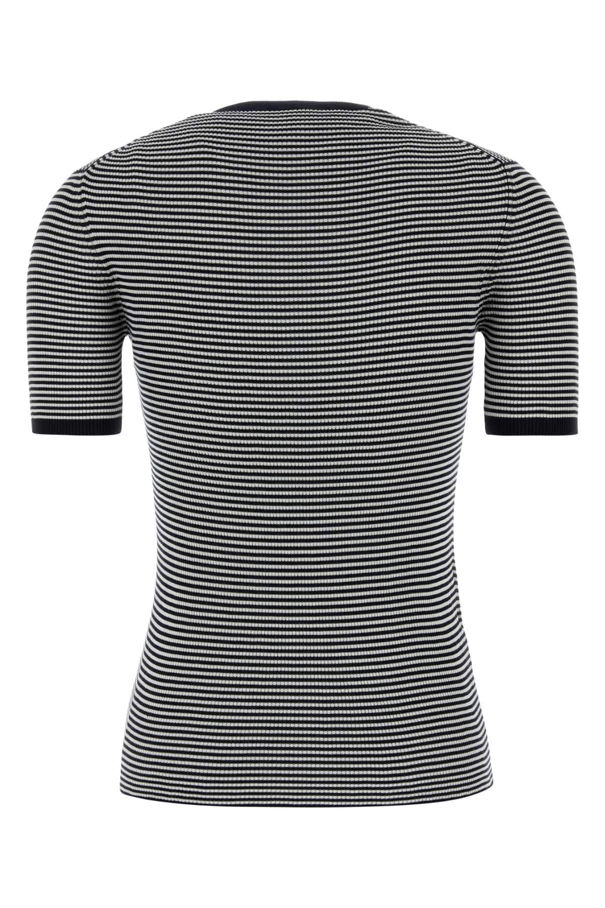 Prada Women Embroidered Silk T-Shirt PRADA