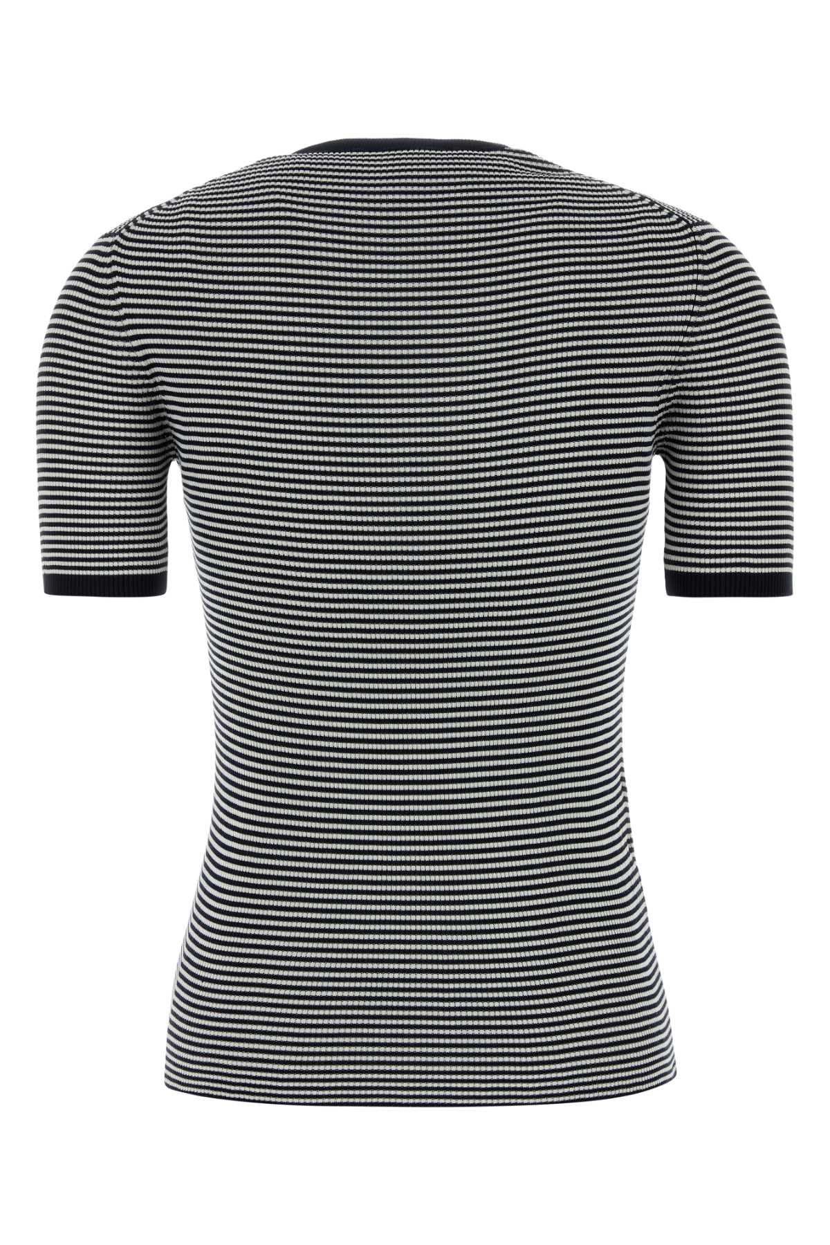 Prada Women Embroidered Silk T-Shirt PRADA