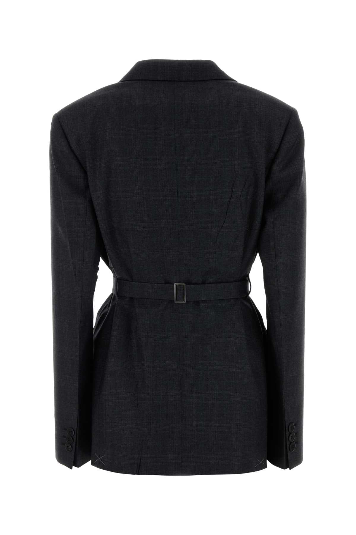 Prada Women Embroidered Wool Blazer PRADA