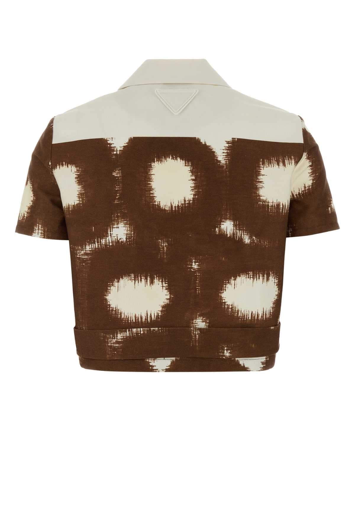 Prada Women Printed Cotton Shirt PRADA