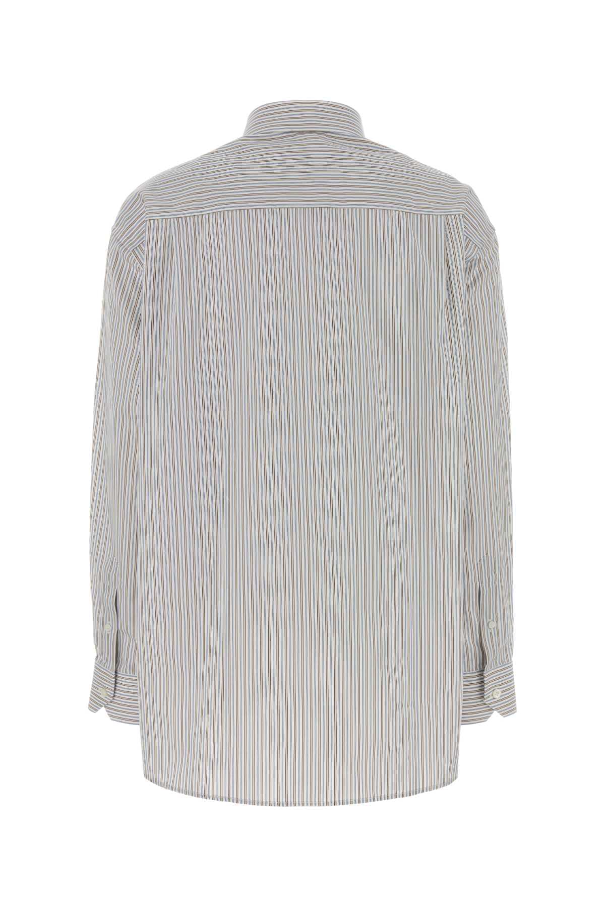 Prada Women Embroidered Poplin Oversize Shirt PRADA