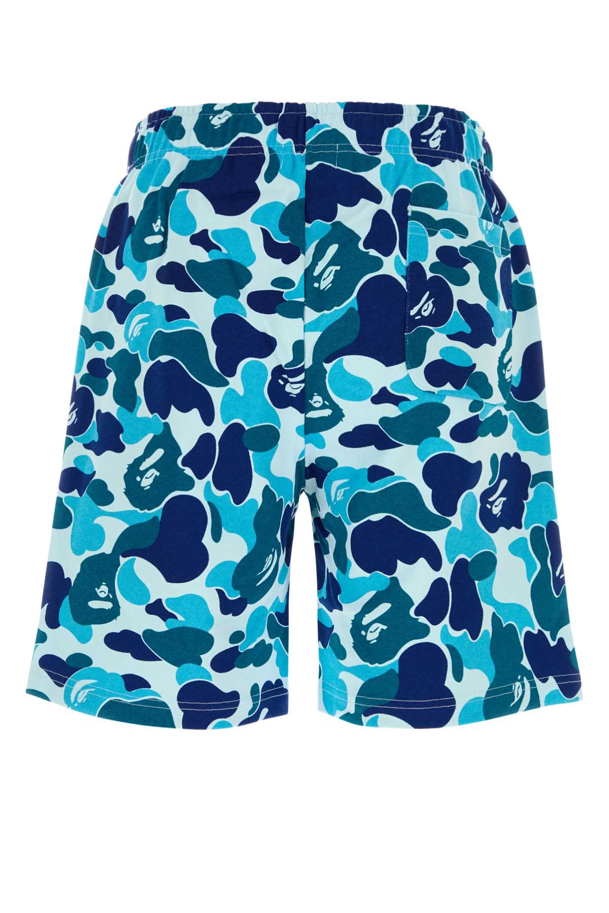 Bape Men Printed Cotton Abc Camo Shark Bermuda Shorts BAPE