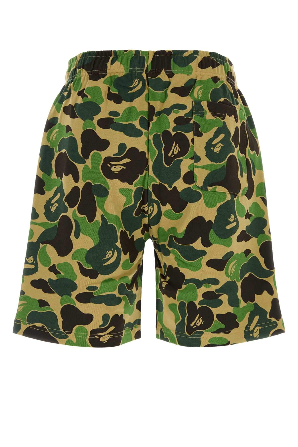 Bape Men Printed Cotton Abc Camo Shark Bermuda Shorts BAPE