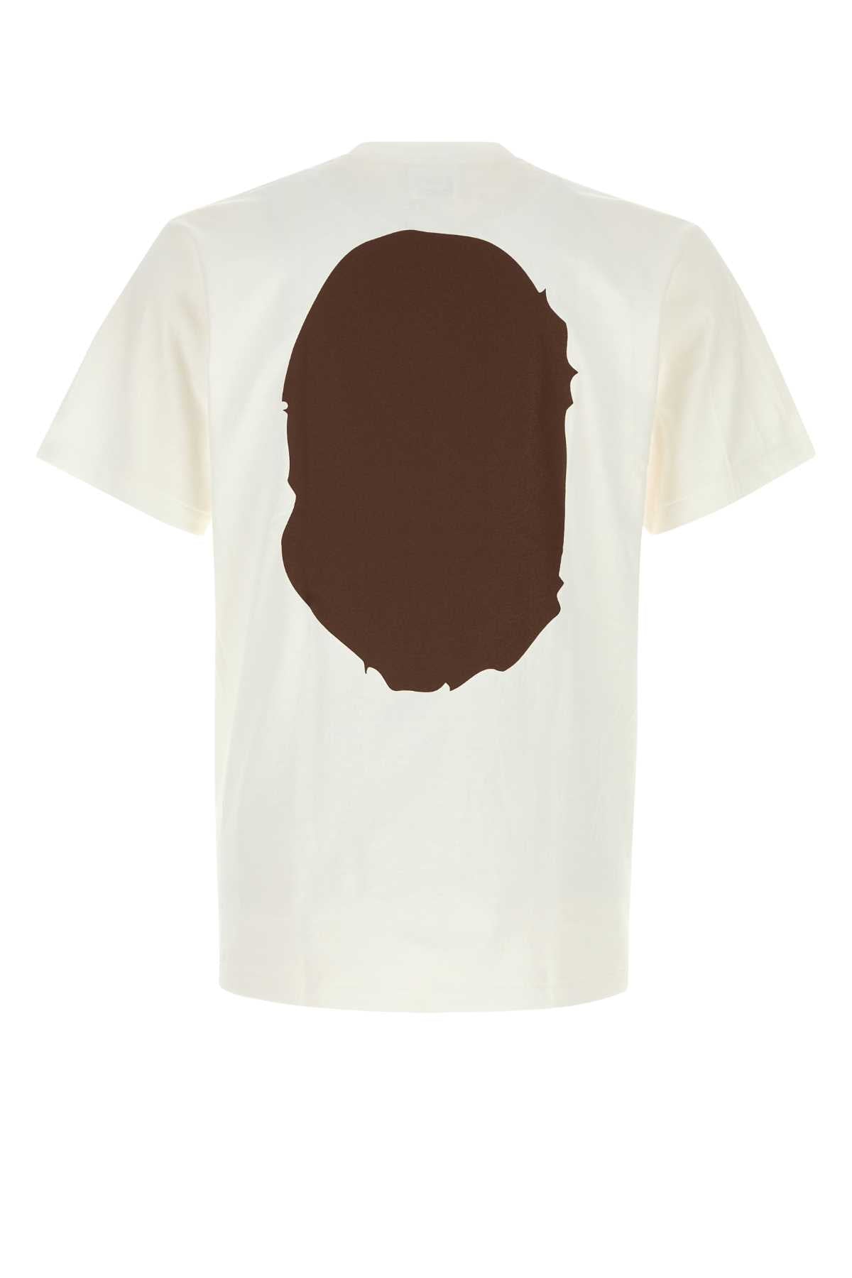Bape Men White Cotton Big Ape Head T-Shirt BAPE