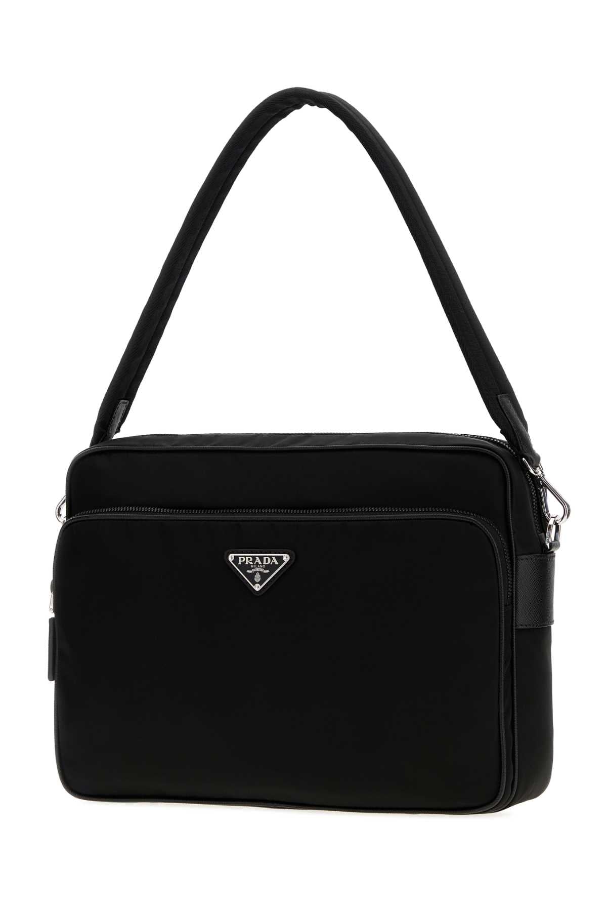 Prada Men Black Canvas Shopping Bag PRADA