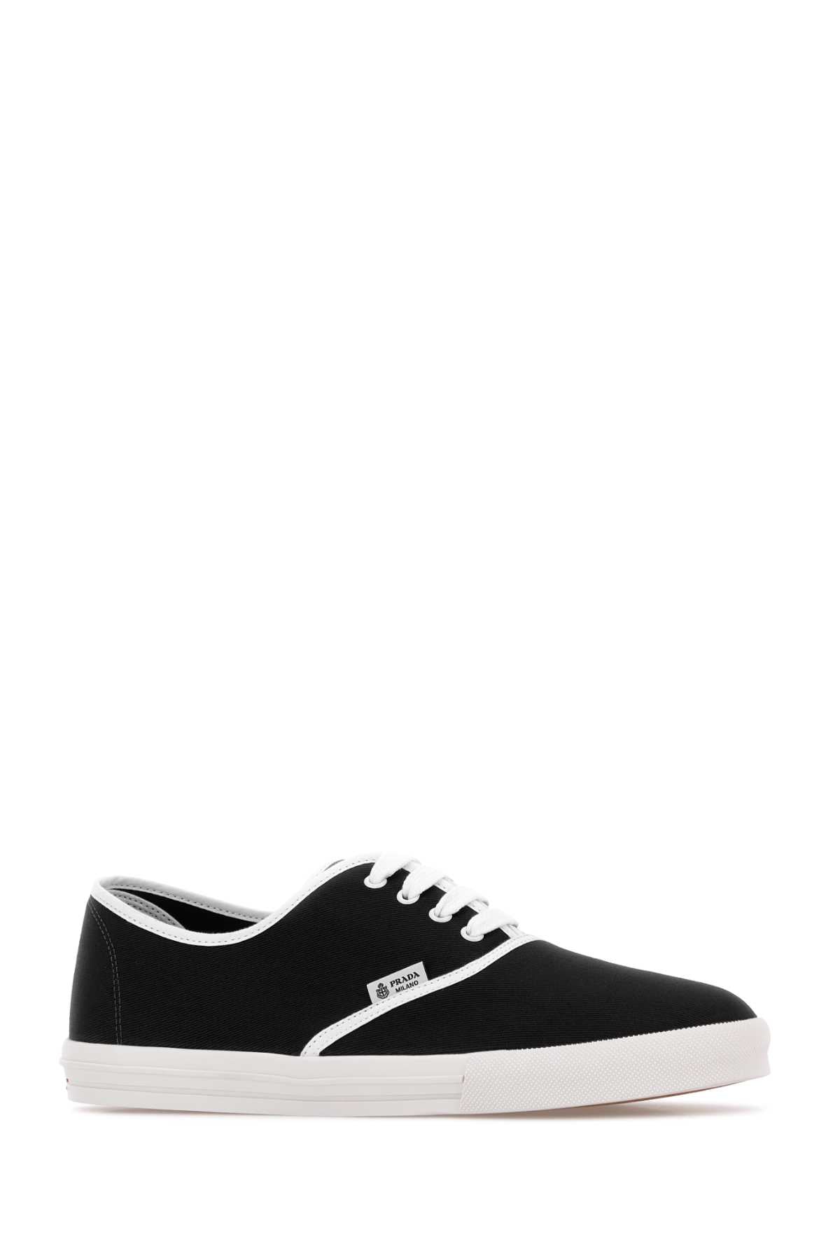 Prada Men Black Canvas Sneakers PRADA