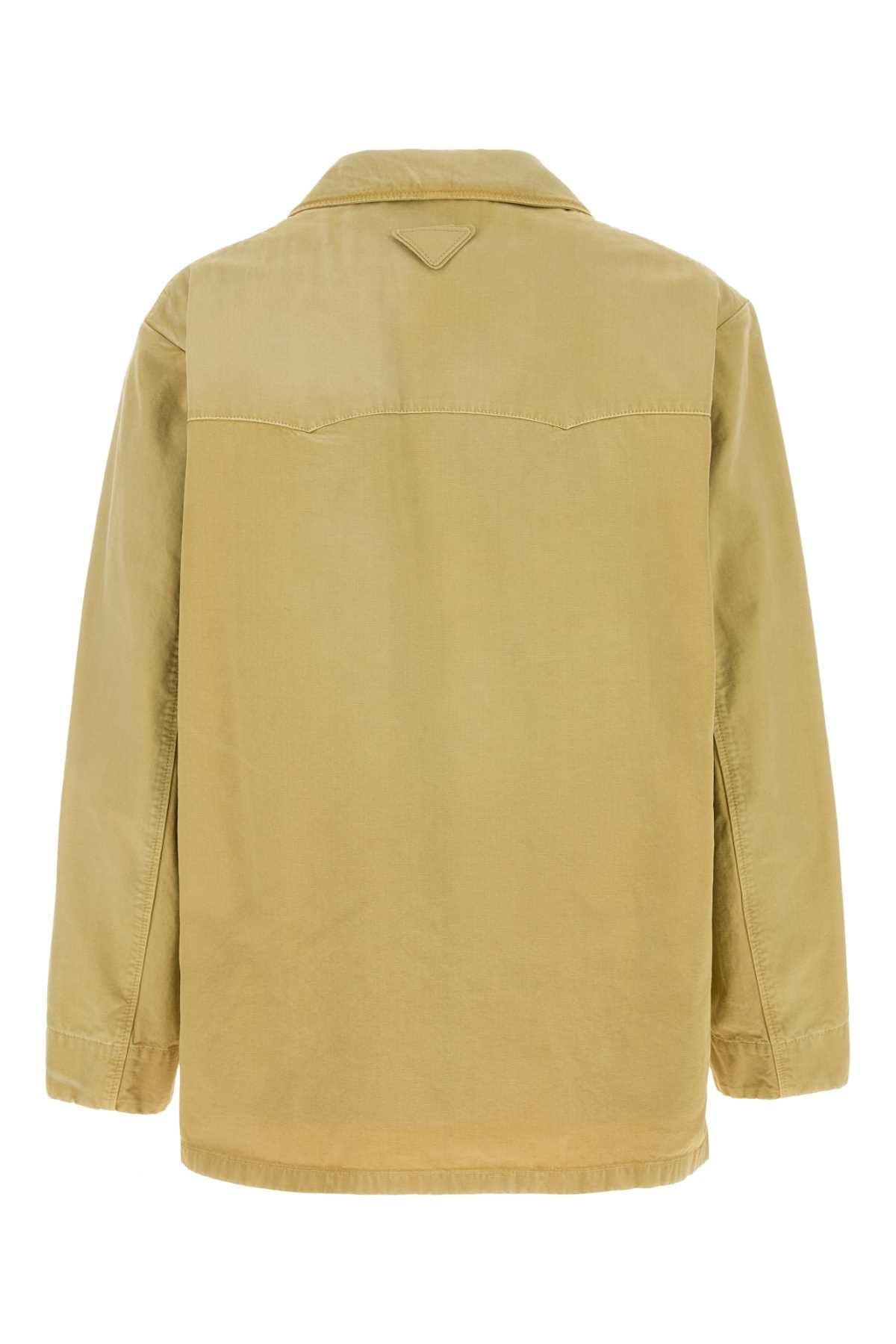 Prada Men Beige Cotton Jacket PRADA