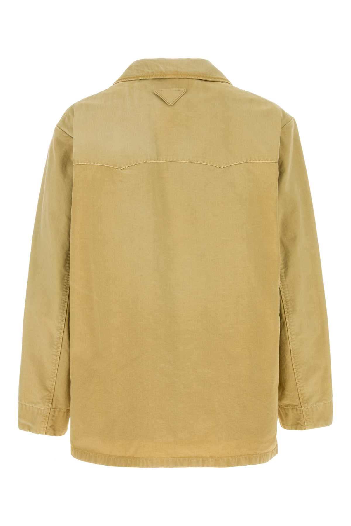 Prada Men Beige Cotton Jacket PRADA