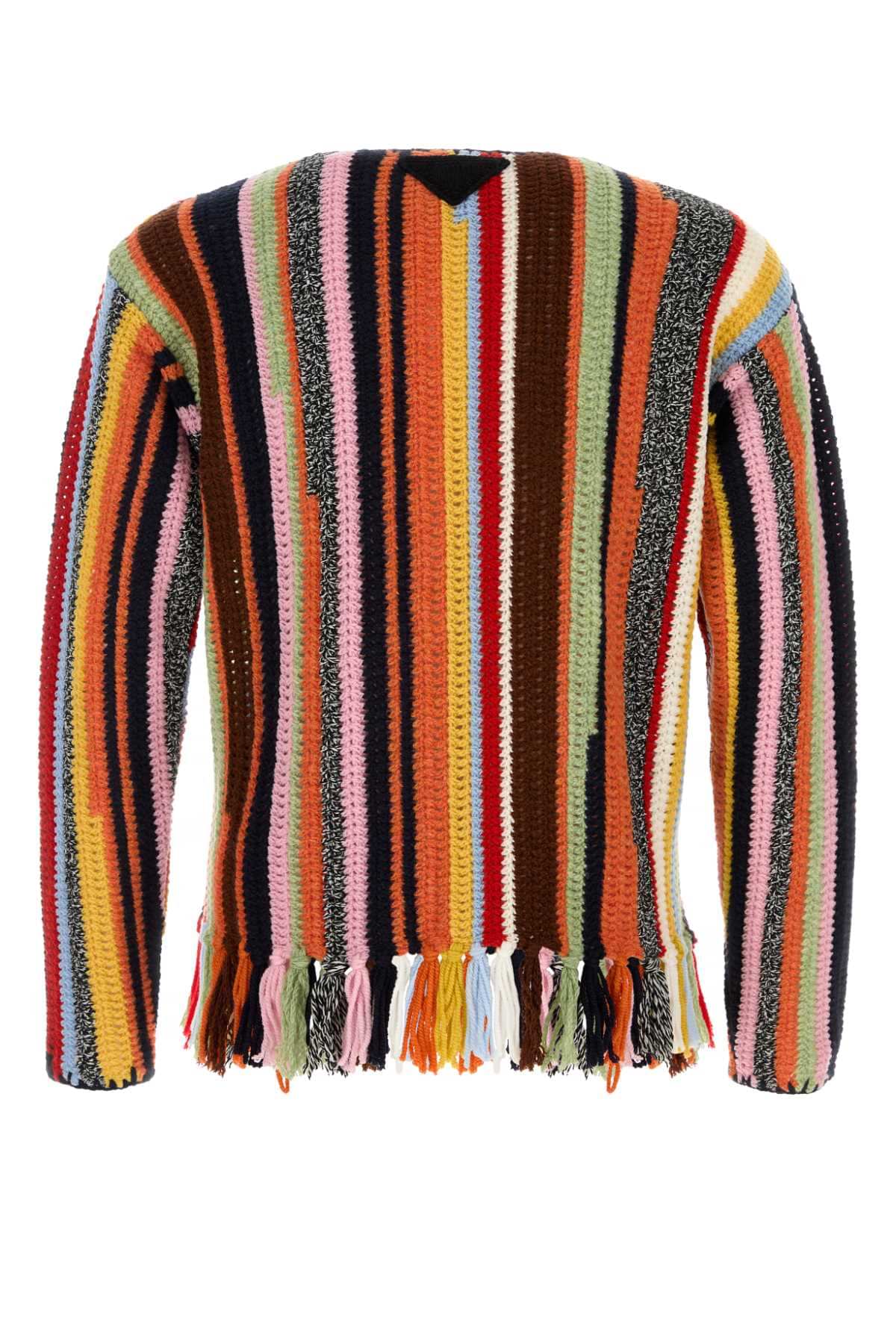 Prada Men Multicolor Crochet Sweater PRADA