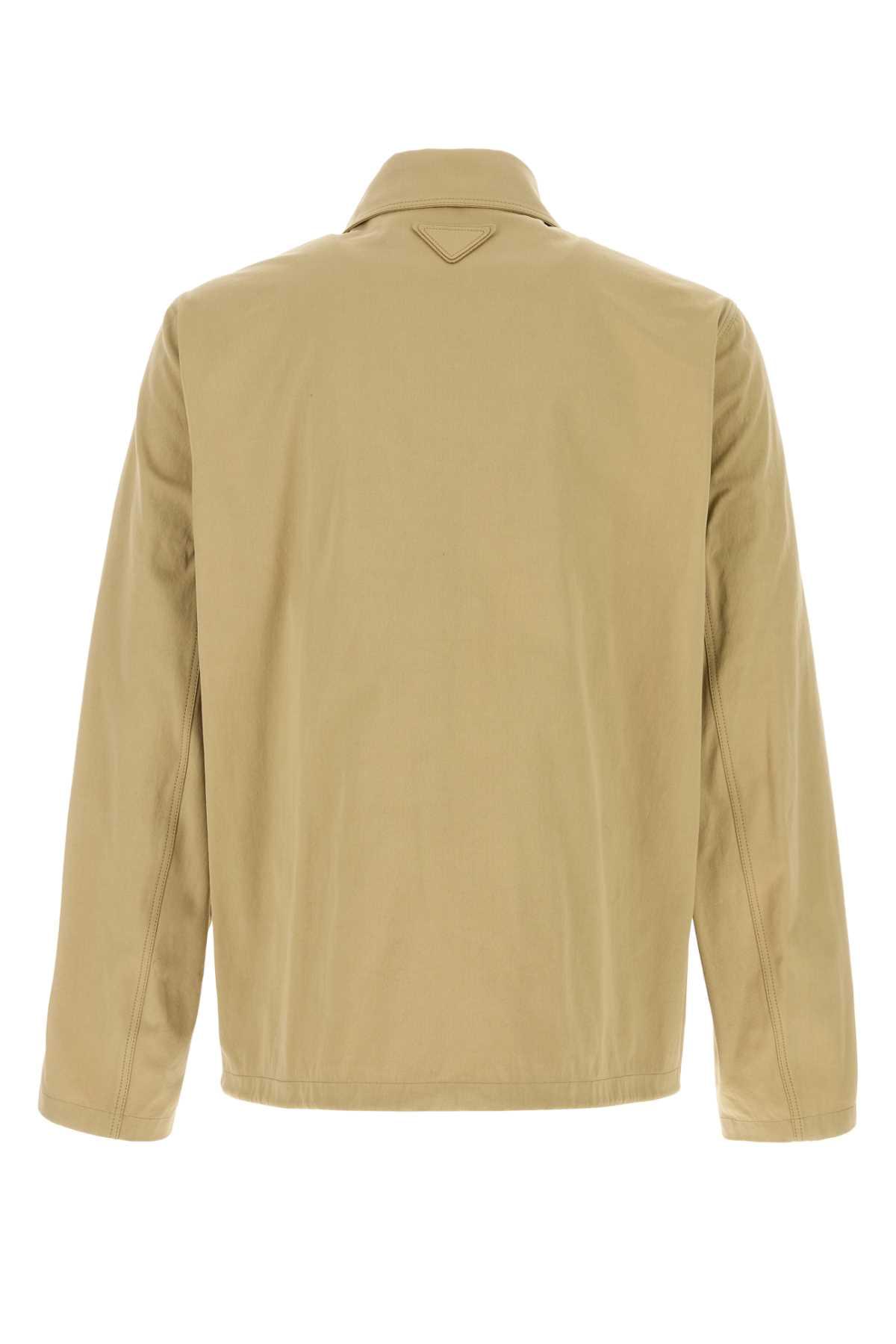 Prada Men Beige Cotton Jacket PRADA