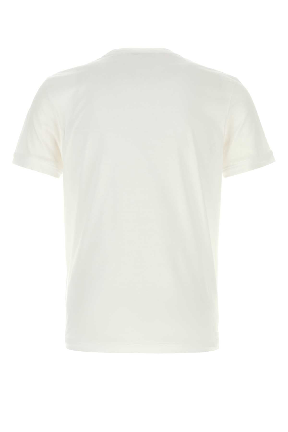 Prada Men White Cotton T-Shirt PRADA