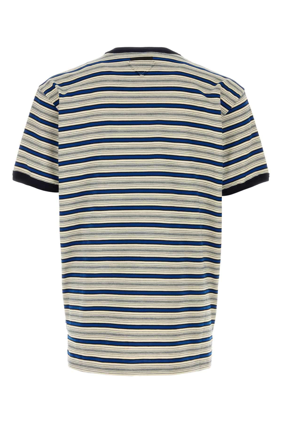 Prada Men Embroidered Cotton T-Shirt PRADA