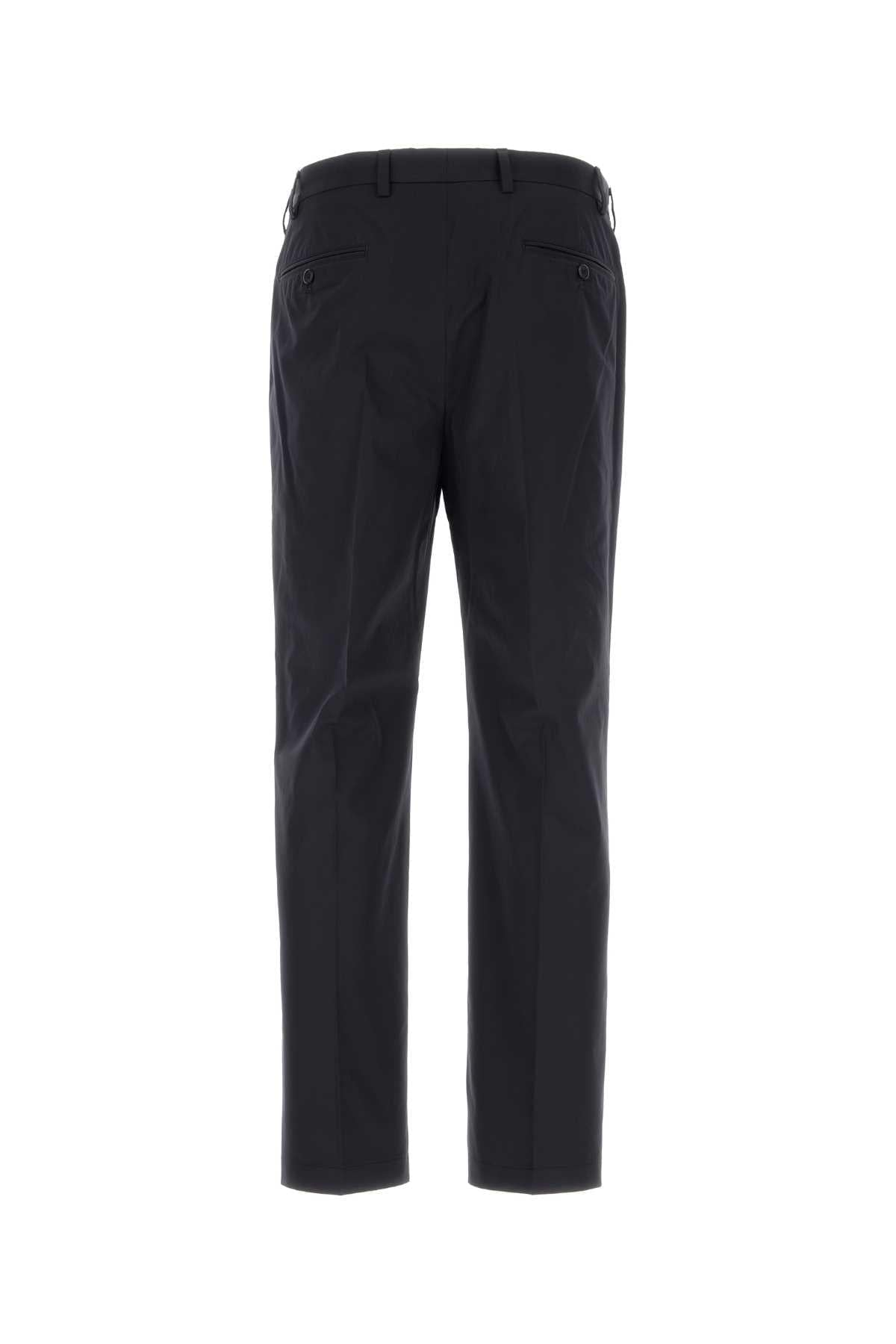 Prada Men Navy Blue Poplin Pant PRADA