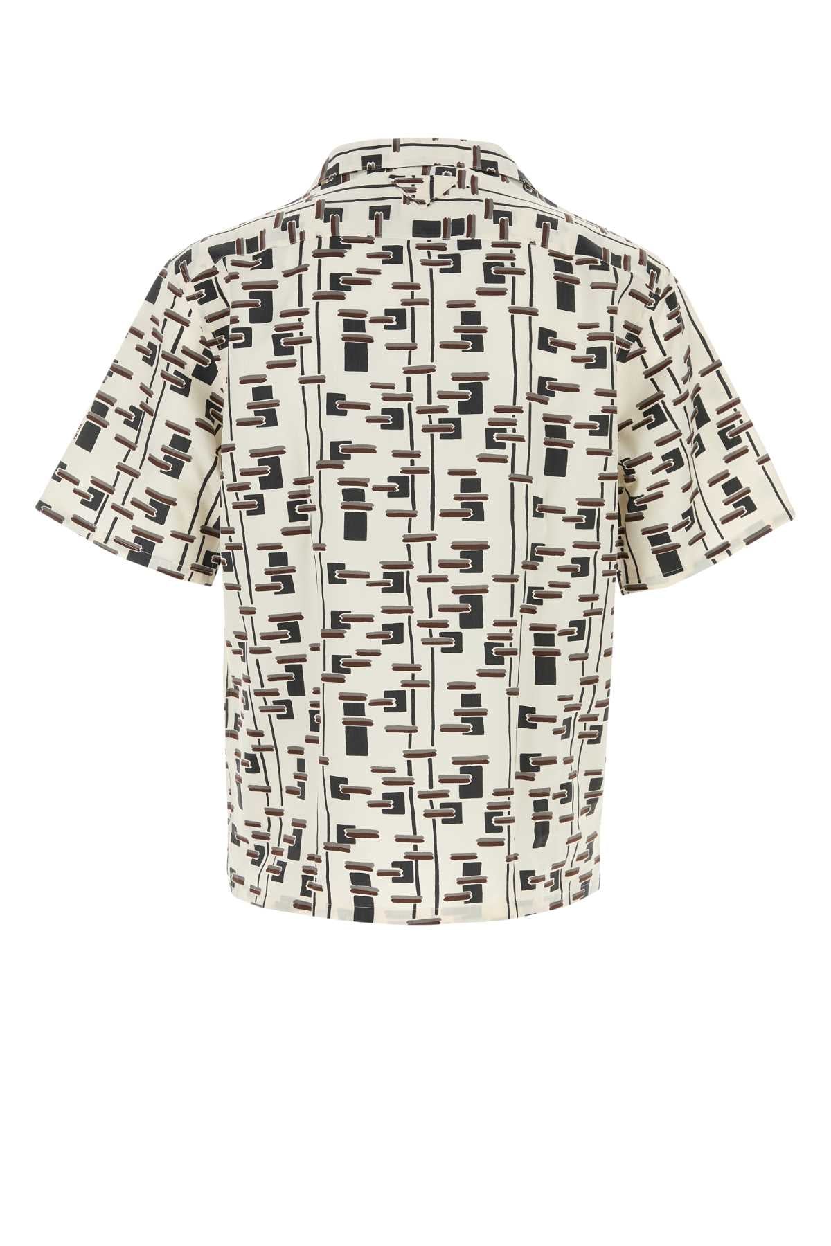 Prada Men Printed Poplin Shirt PRADA
