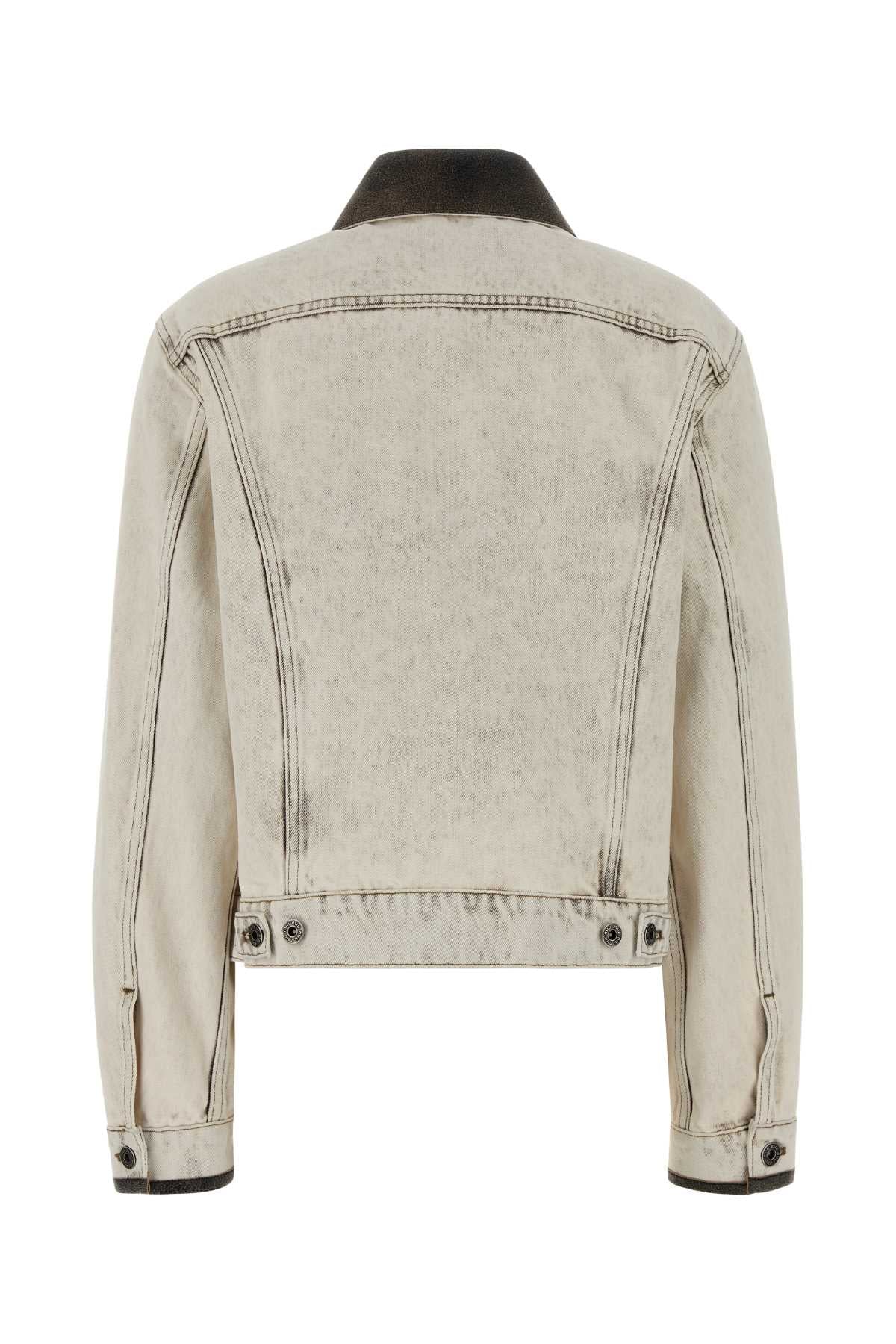 Miu Miu Women White Denim Jacket MIU MIU