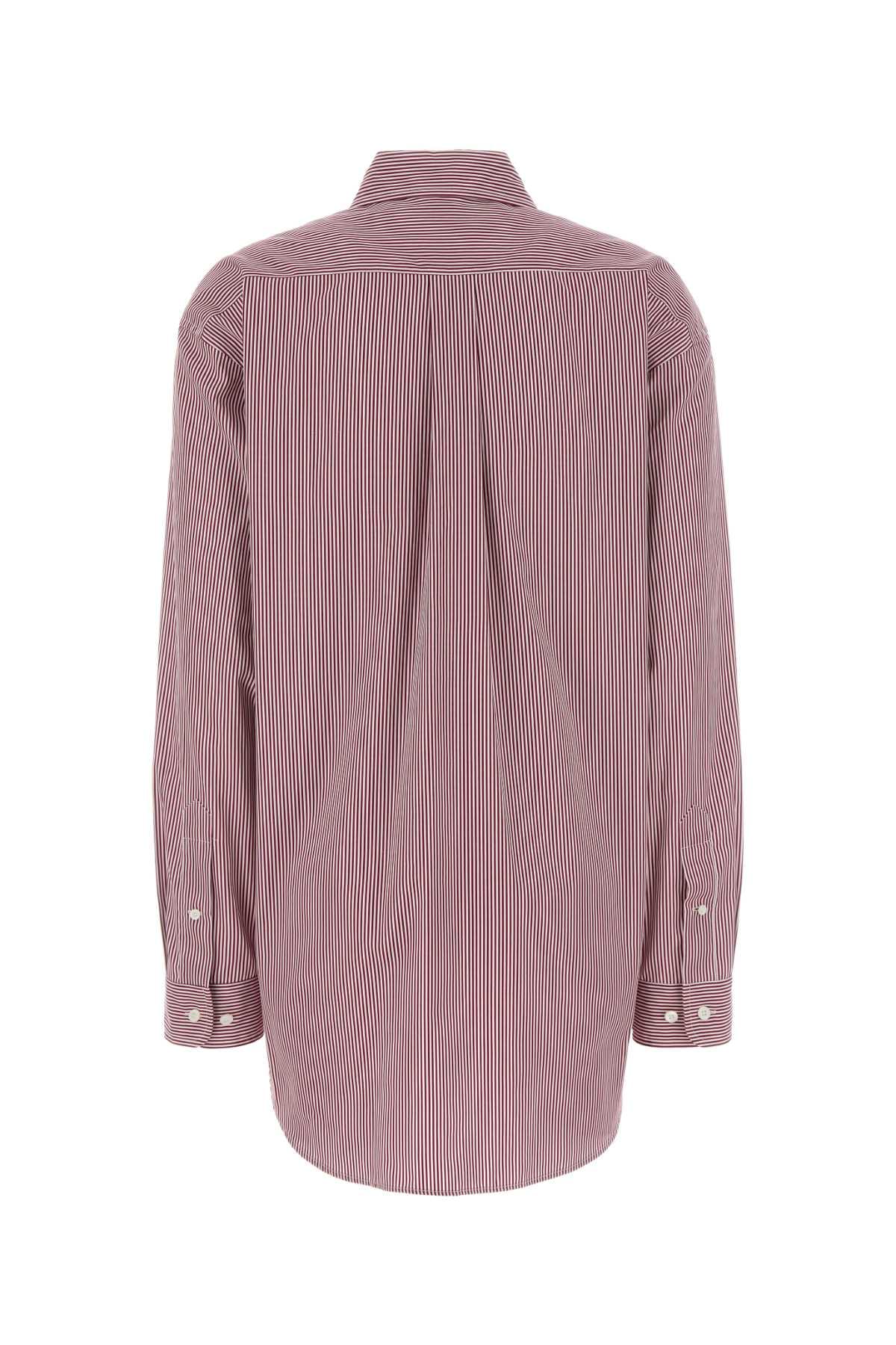 Miu Miu Women Embroidered Poplin Oversize Shirt MIU MIU
