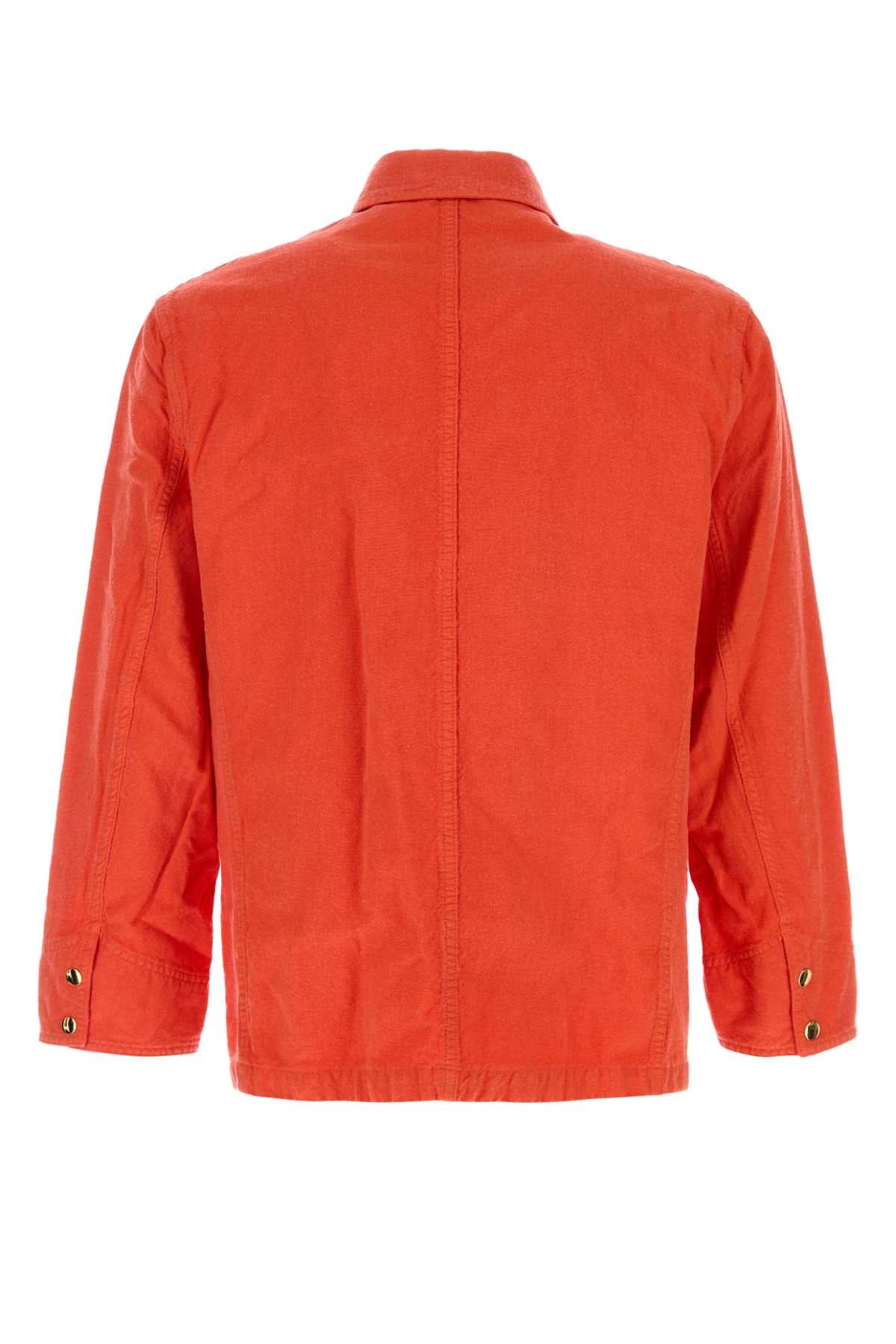 Auralee Men Coral Wool Blend Jacket AURALEE