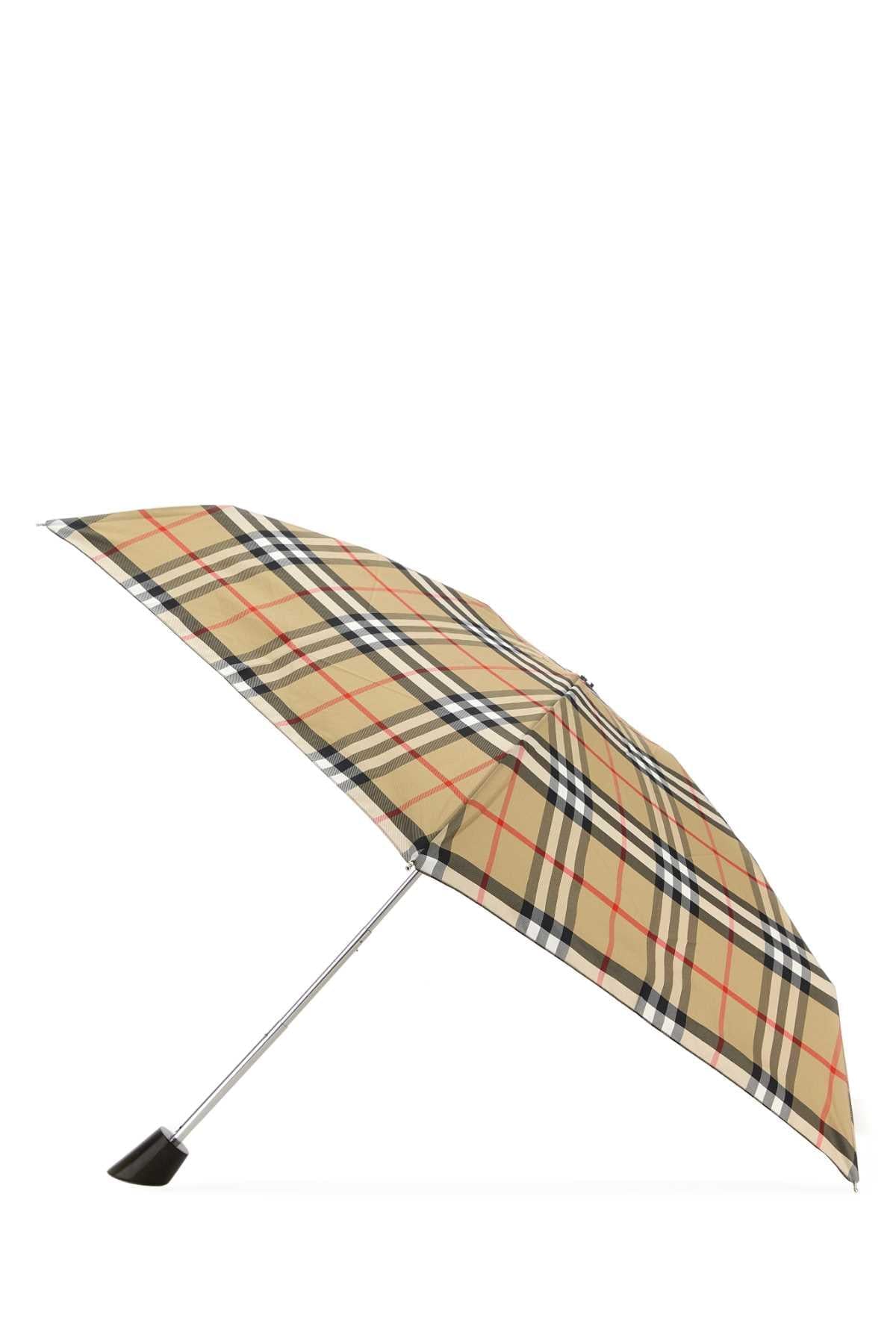 Burberry Women Embroidered Fabric Umbrella BURBERRY