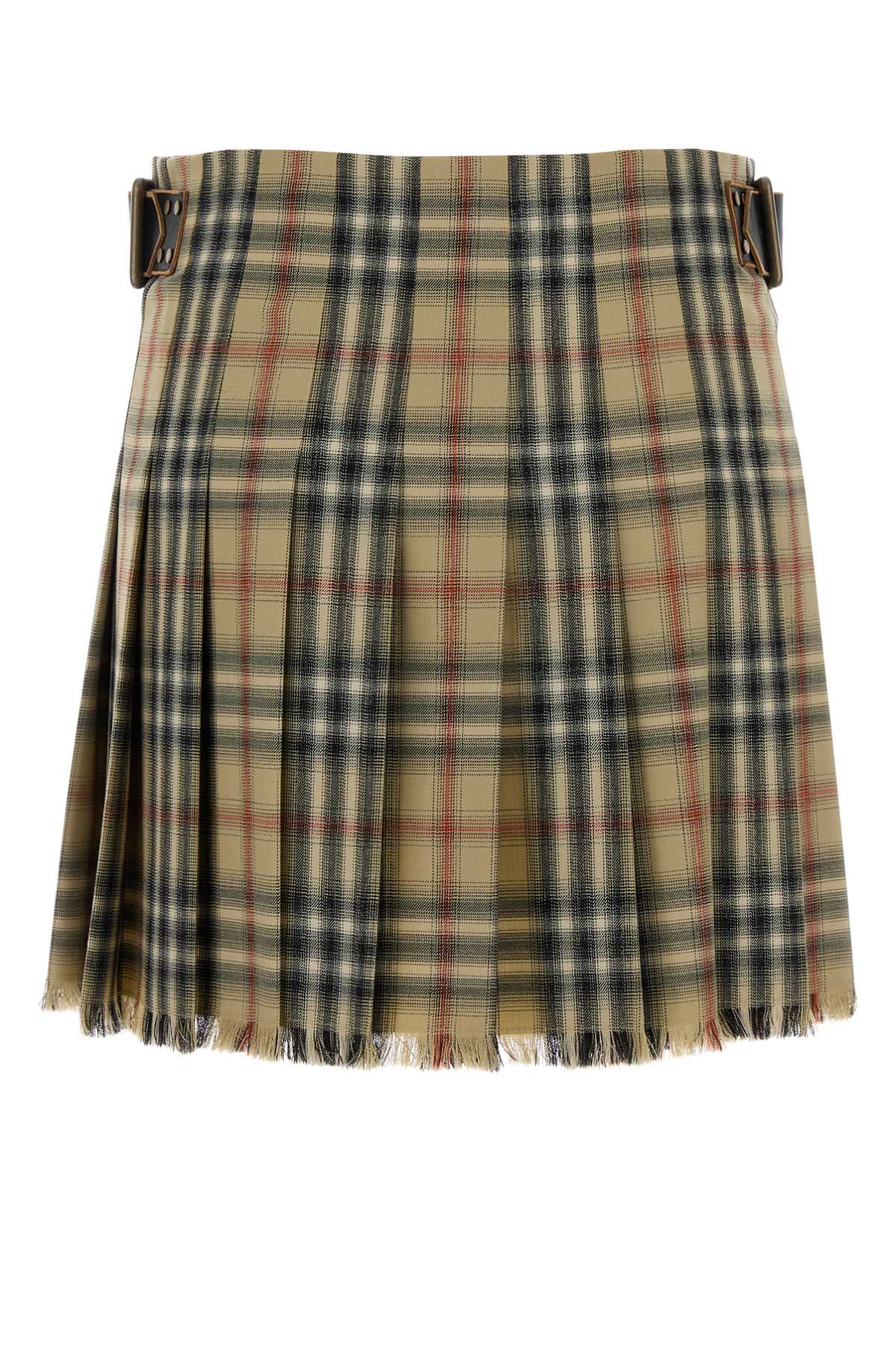 Burberry Women Embroidered Wool Mini Skirt
