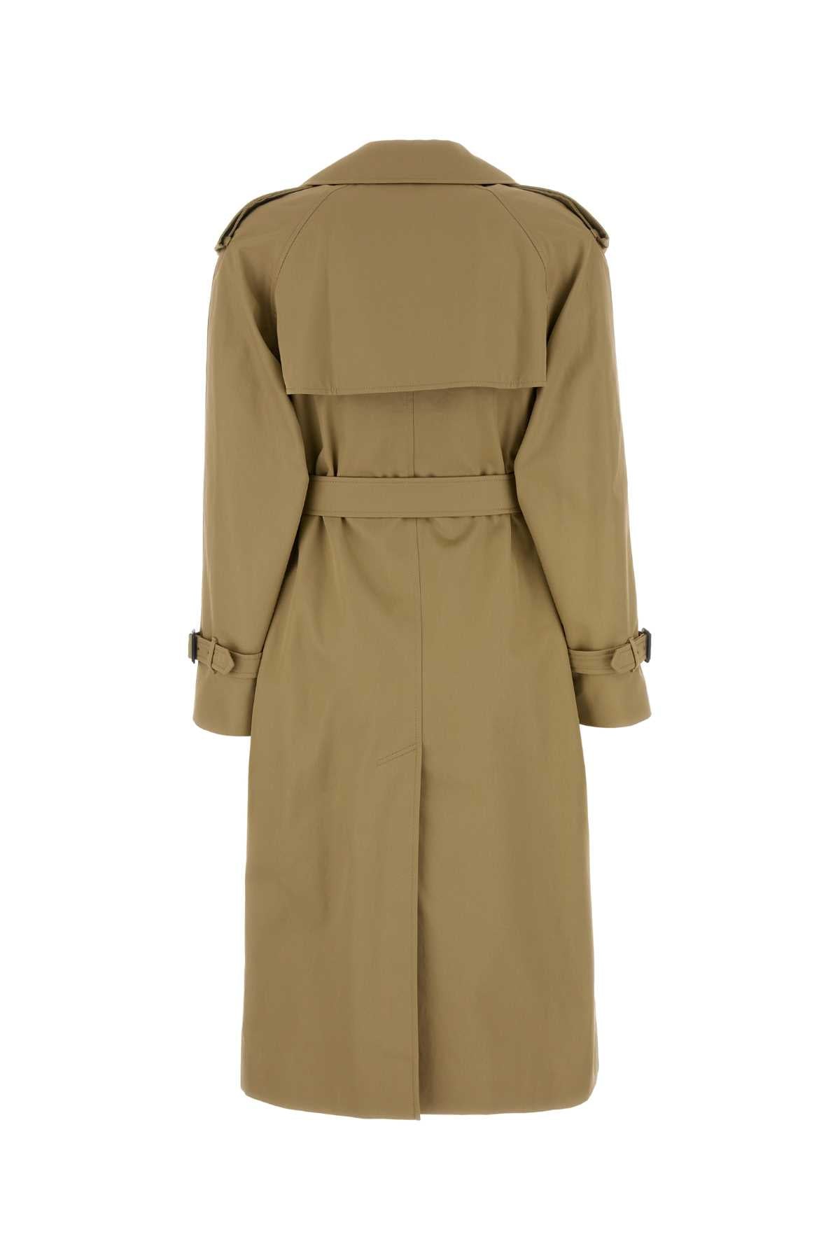 Burberry Women Beige Gabardine Castleford Trench Coat BURBERRY