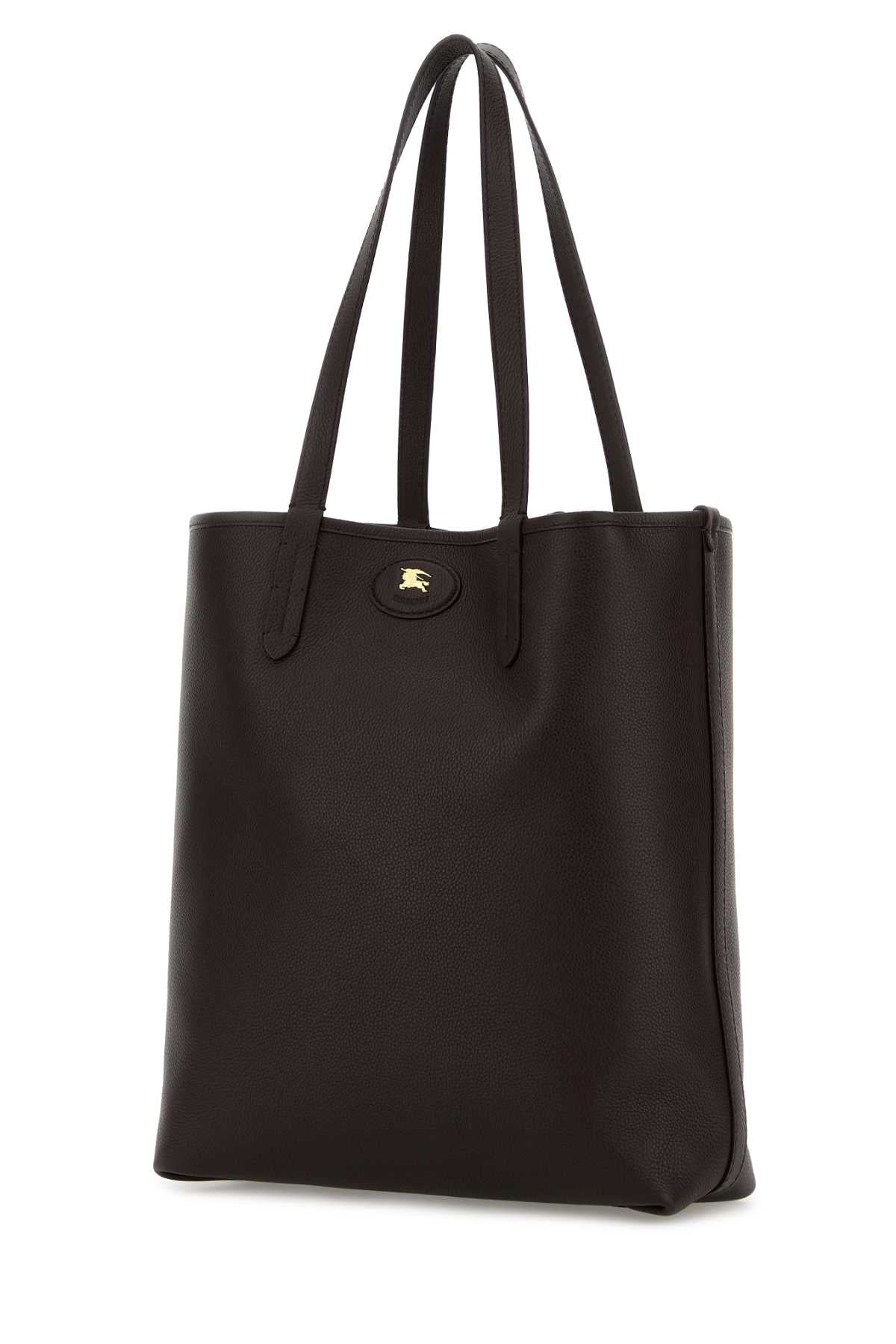Burberry Men Dark Brown Leather Bloomsbury Shopping Bag BURBERRY