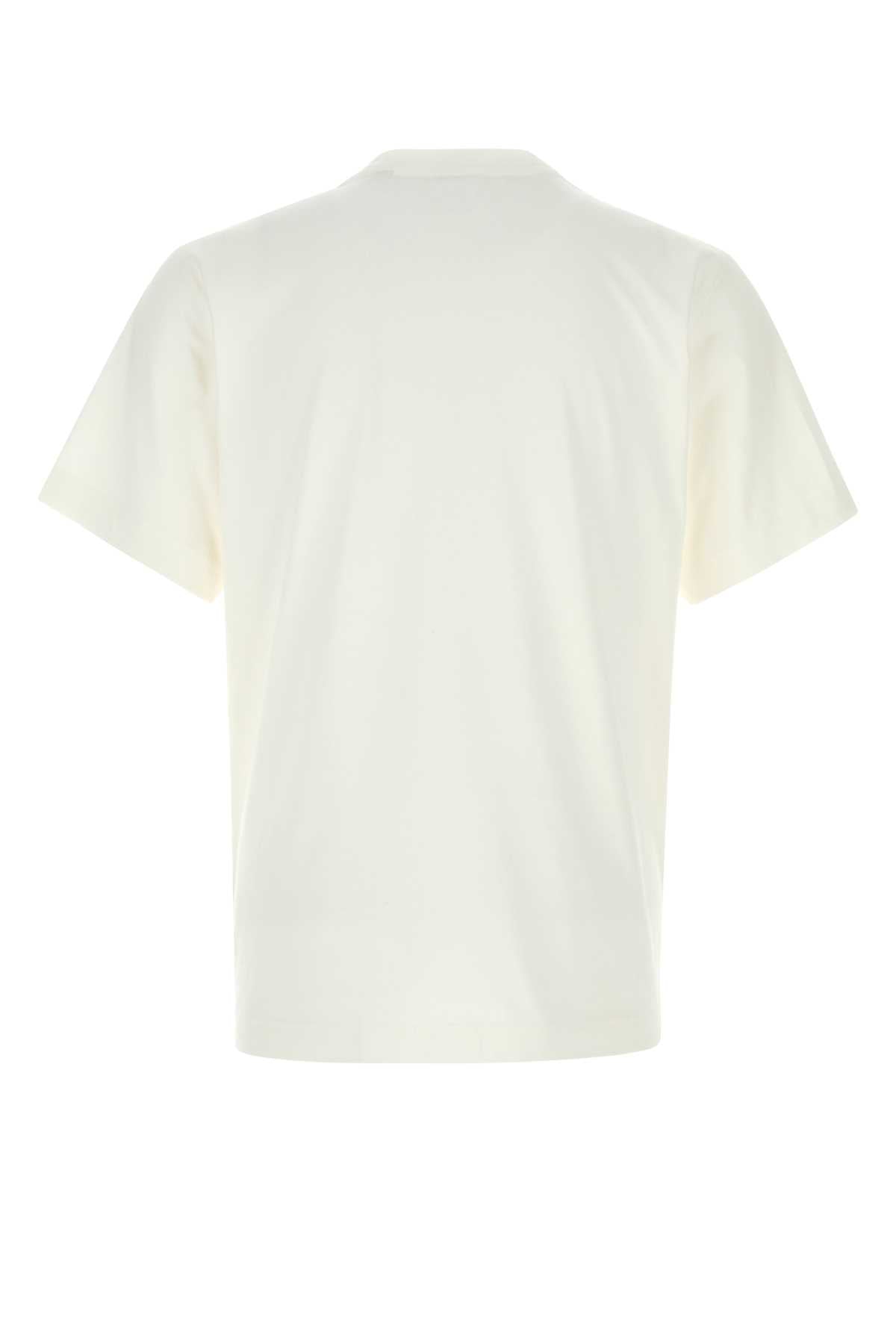 Burberry Men White Cotton T-Shirt BURBERRY