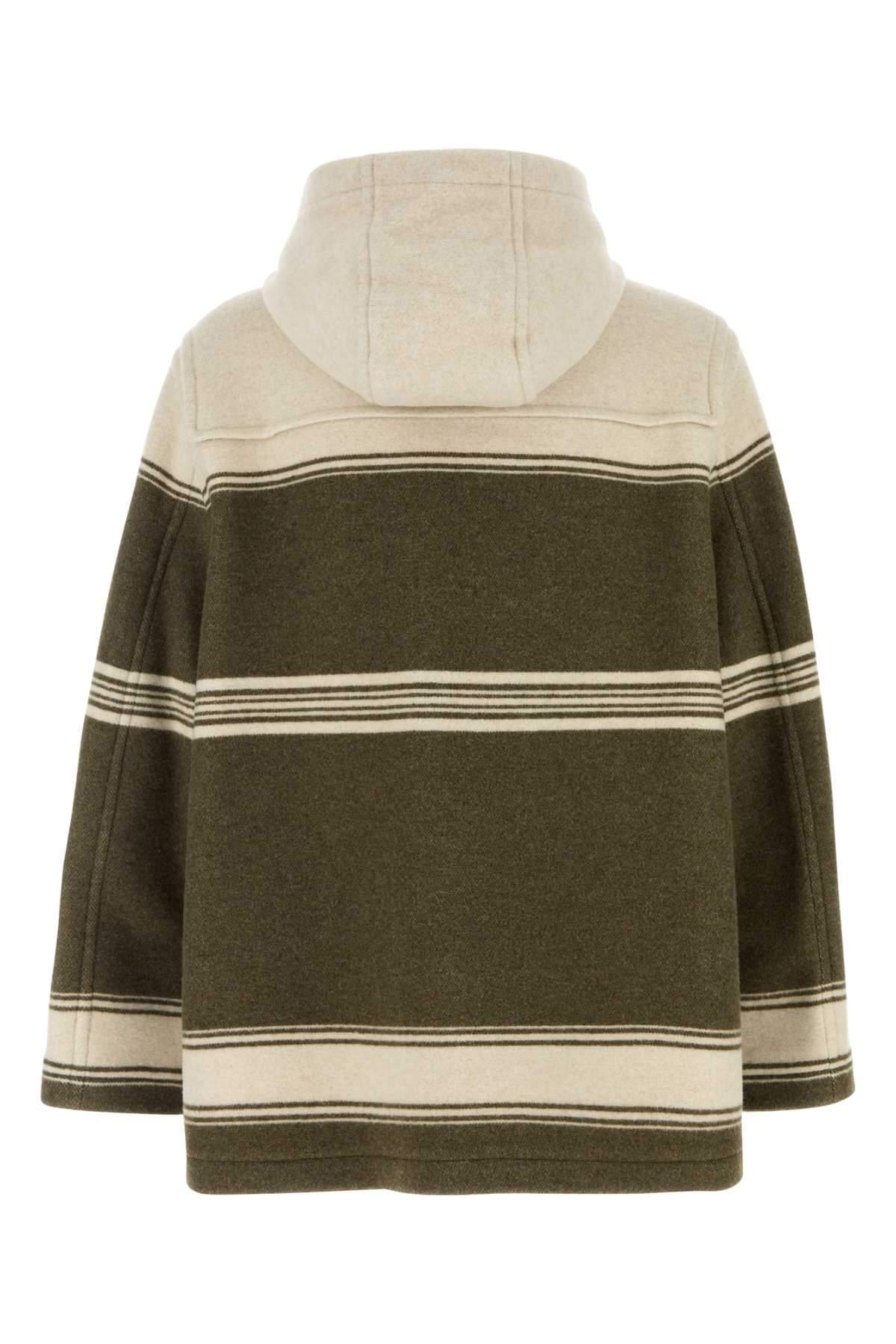 Burberry Men Embroidered Wool Blend Harrogate Montgomery BURBERRY