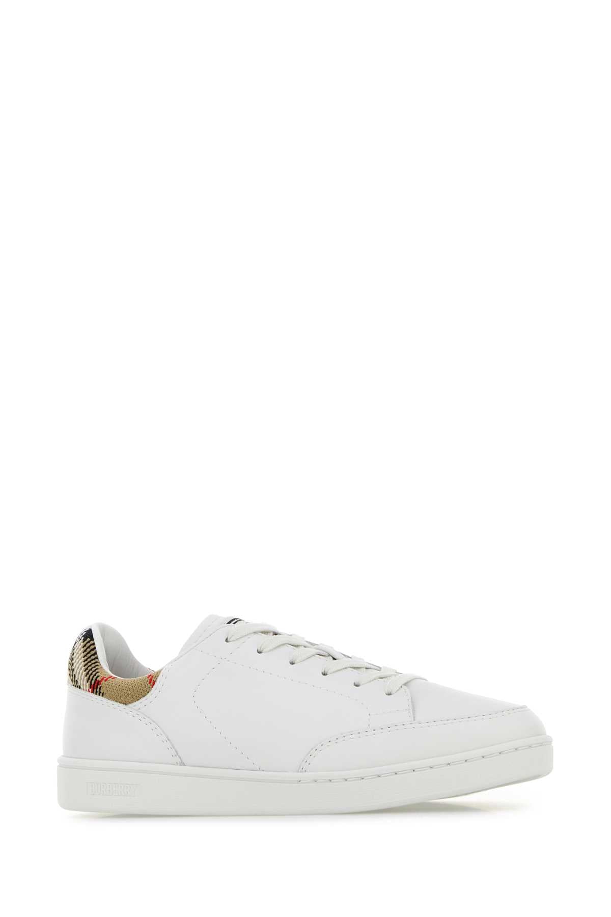 Burberry Women White Leather Set Sneakers BURBERRY