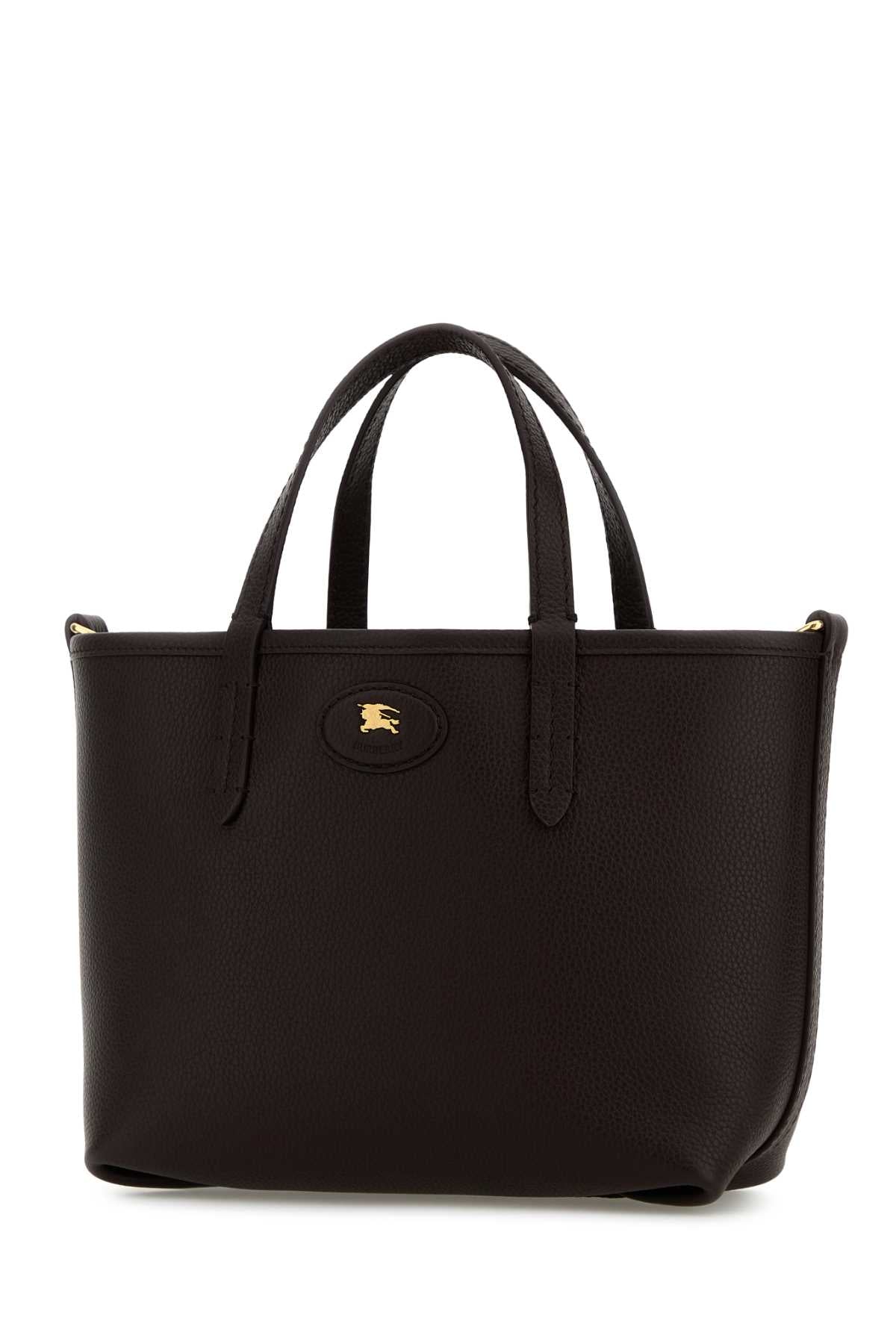 Burberry Women Dark Brown Mini Bloomsbury Reversible Handbag BURBERRY