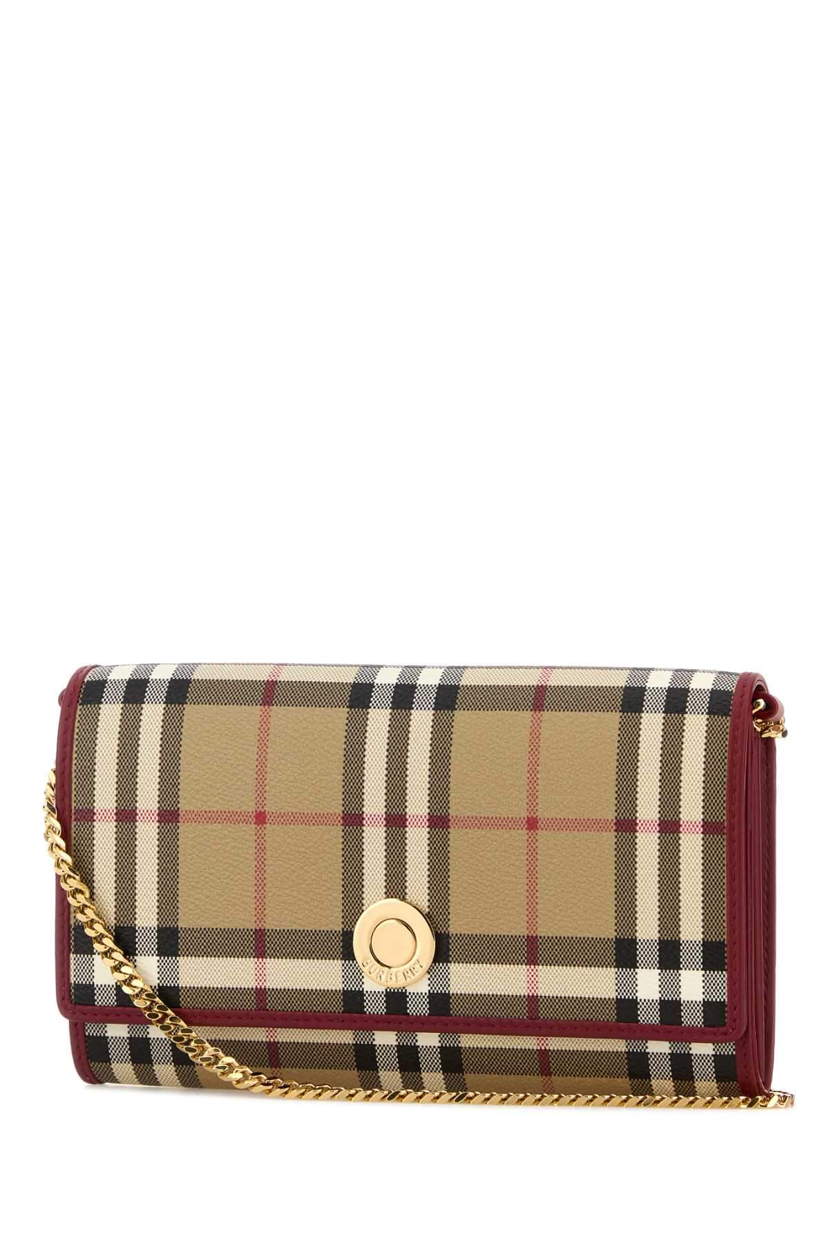 Burberry Women Printed Canvas Check Wallet BURBERRY