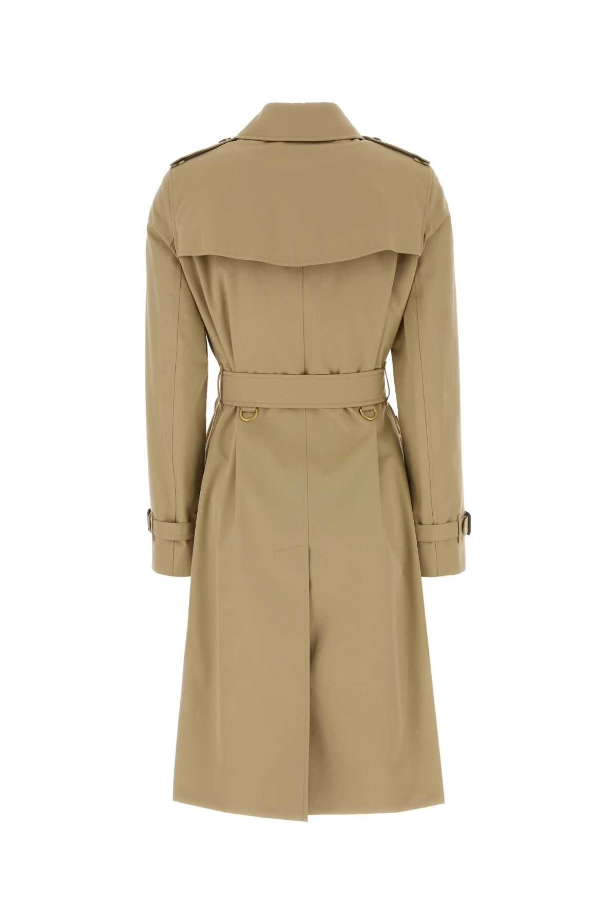 Burberry Women Beige Twill Trench Coat BURBERRY