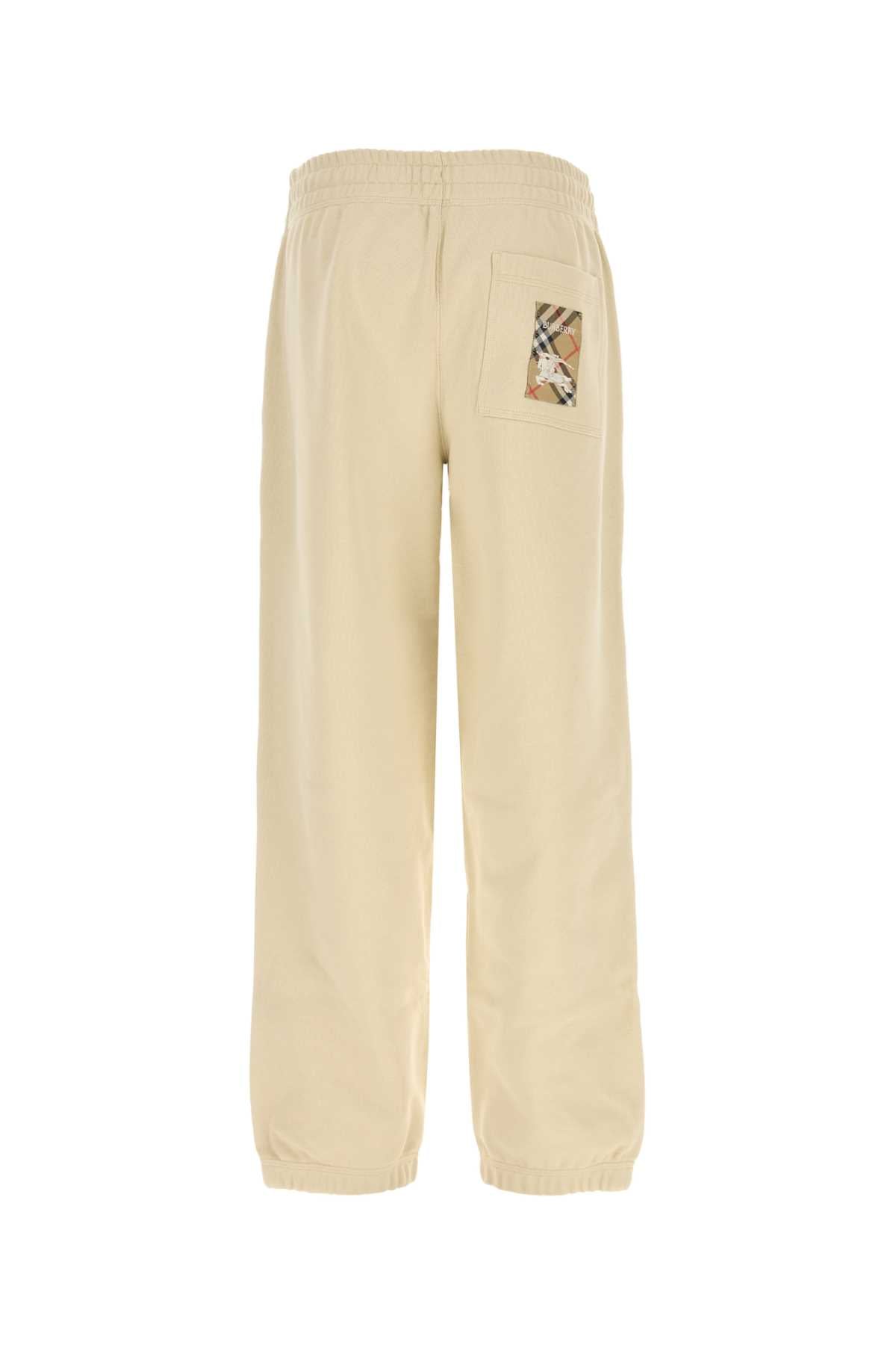 Burberry Women Sand Cotton Joggers BURBERRY