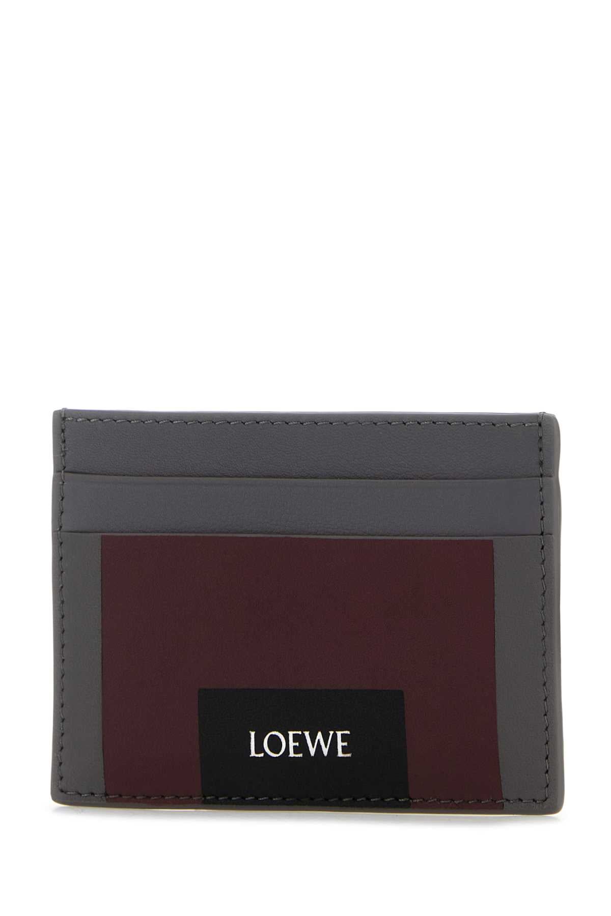Loewe Men Multicolor Nappa Leather Loewe X Josef And Anni Albers Card Holder LOEWE