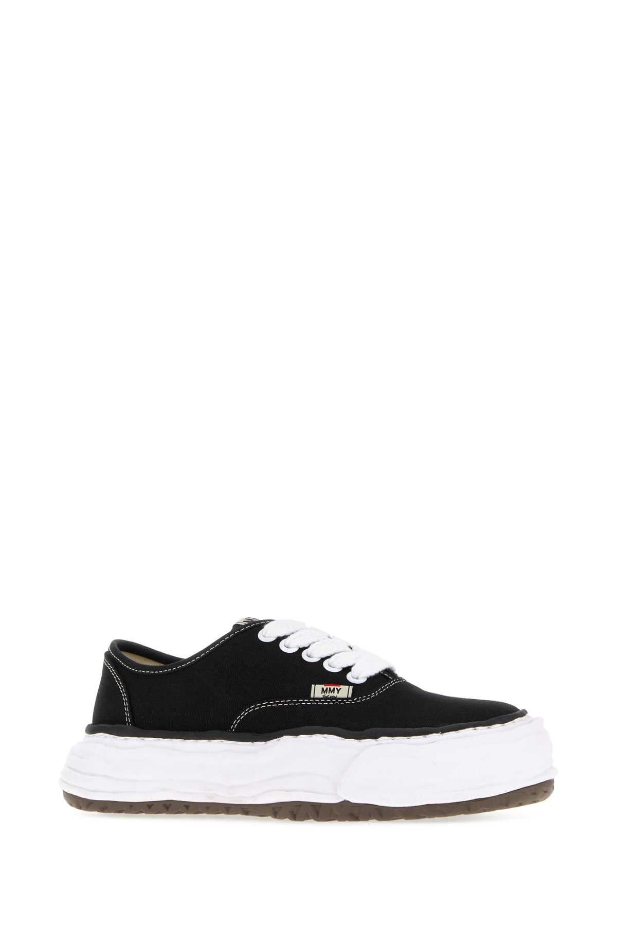 Maison Mihara Yasuhiro Unisex Black Canvas Baker Sneakers MAISON MIHARA YASUHIRO