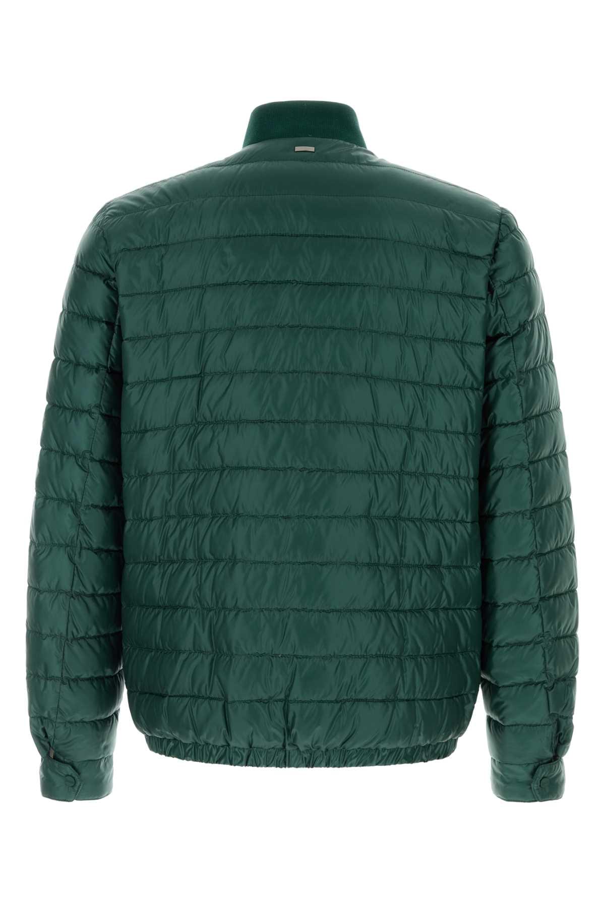 Herno Men Bottle Green Nylon Down Jacket HERNO