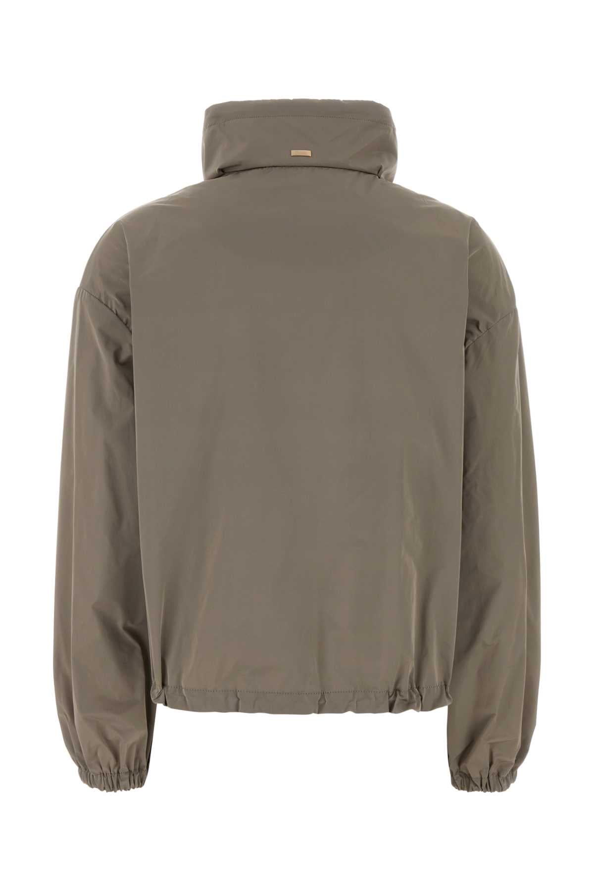 Herno Women Dove Grey Polyester Windbreaker HERNO