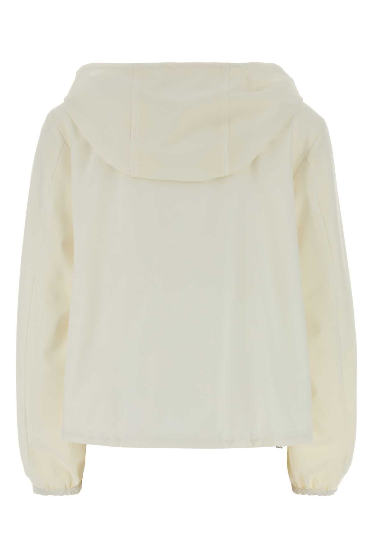 Herno Women White Jersey Reversible Jacket HERNO