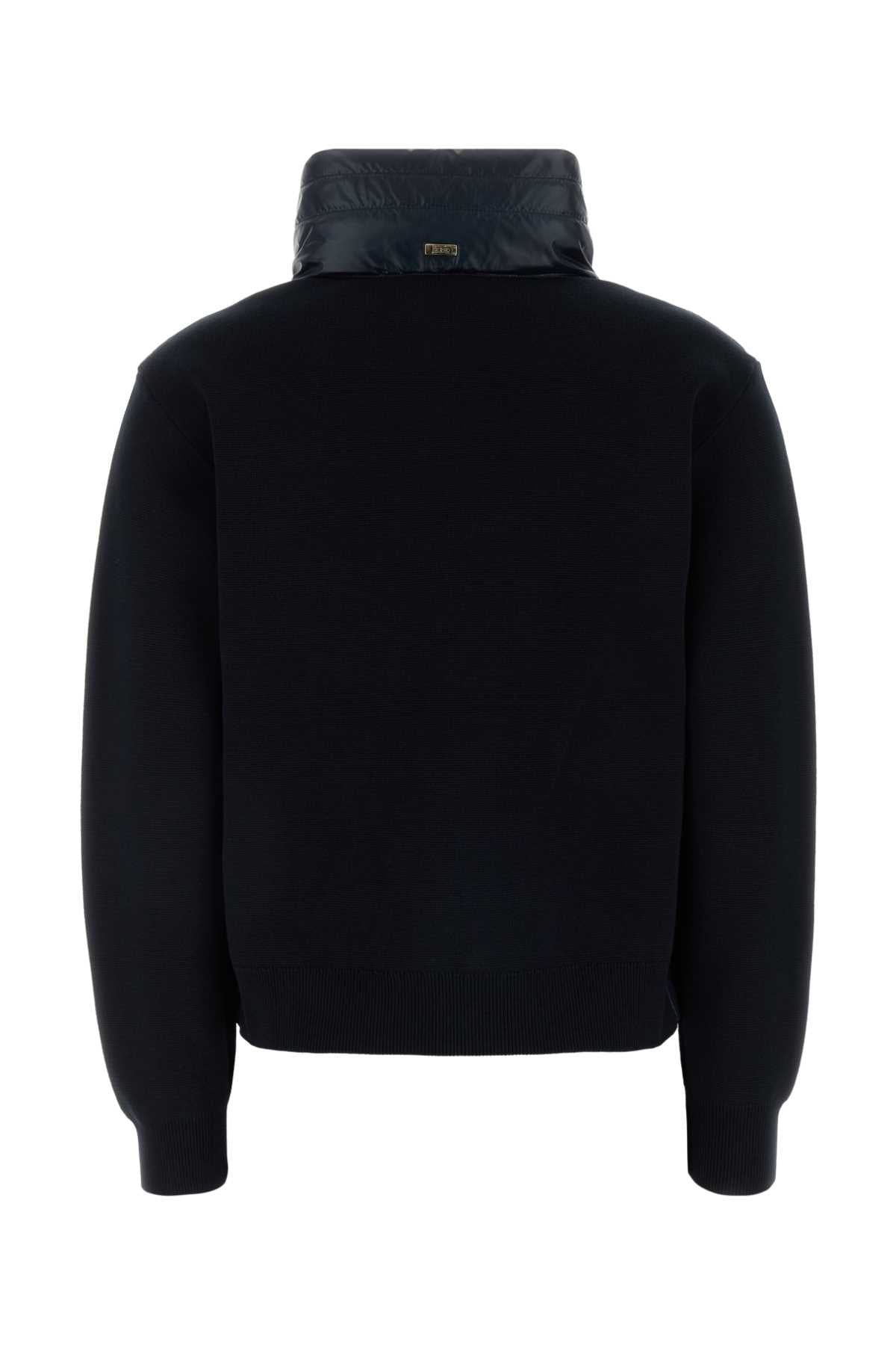Herno Women Navy Blue Cotton Jacket HERNO