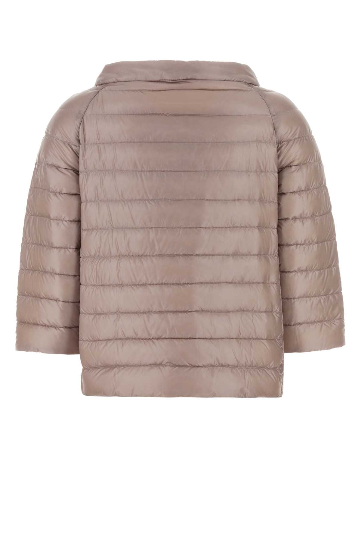 Herno Women Powder Pink Nylon Reversible Down Jacket HERNO