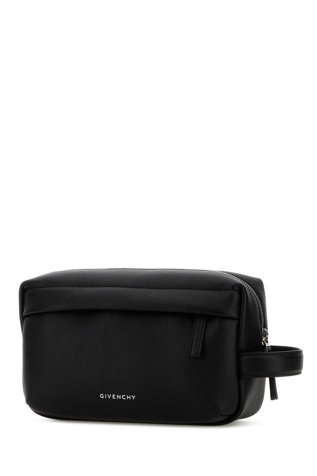 Givenchy Men Black Leather U Backpack Beauty Case GIVENCHY