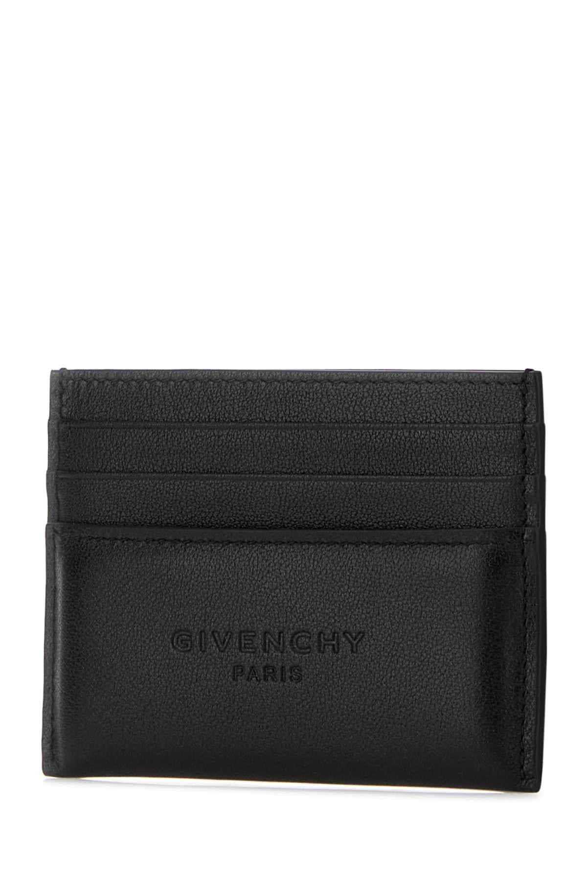 Givenchy Men Black Leather Card Holder GIVENCHY
