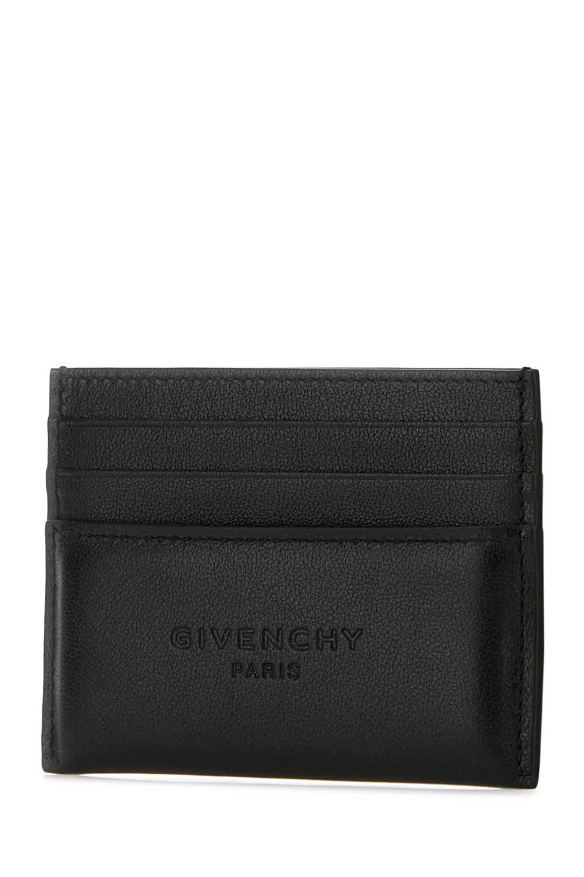 Givenchy Men Black Leather Card Holder GIVENCHY