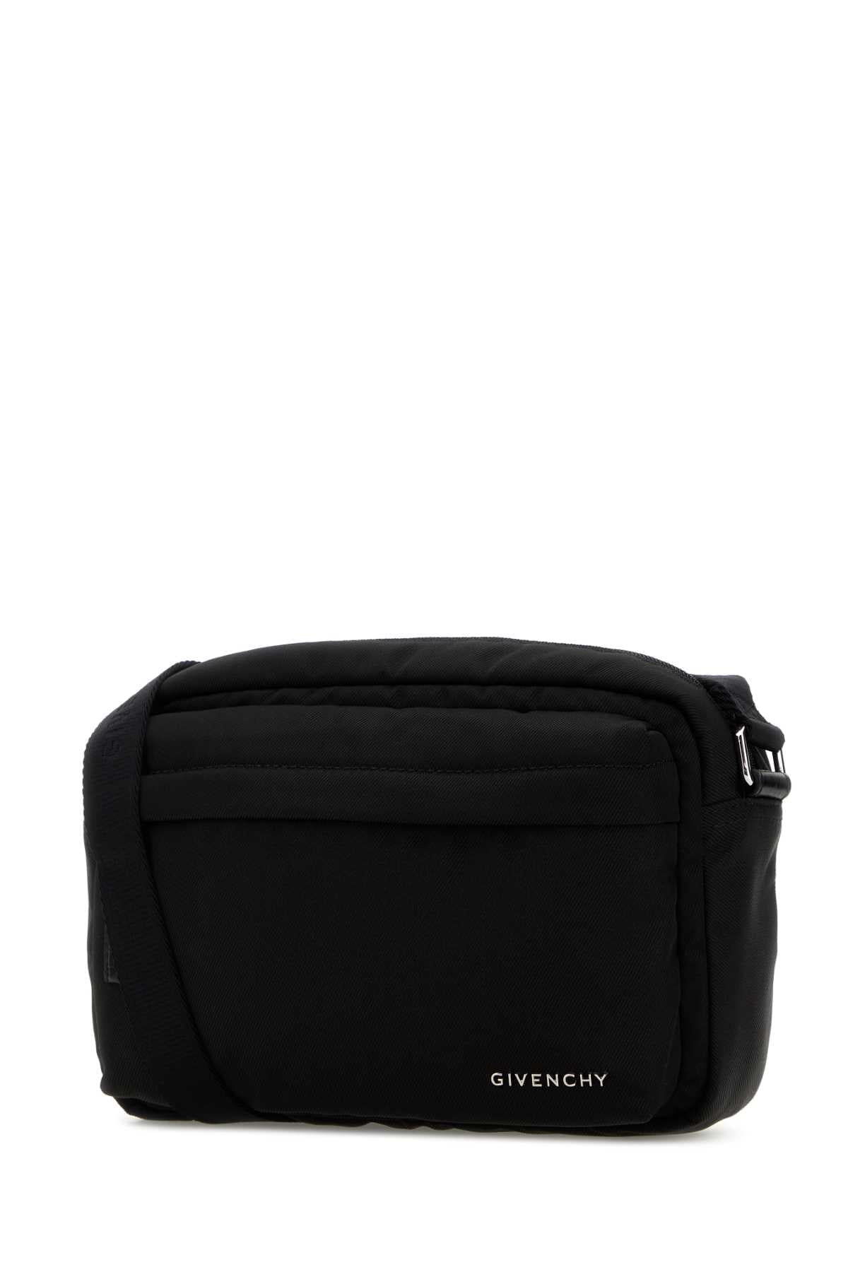 Givenchy Men Black Fabric Essential U Crossbody Bag