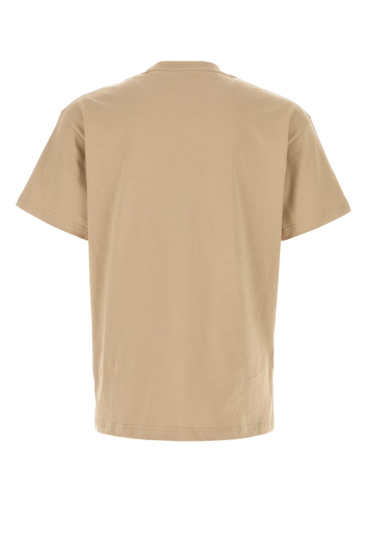 Givenchy Men Beige Cotton T-Shirt GIVENCHY