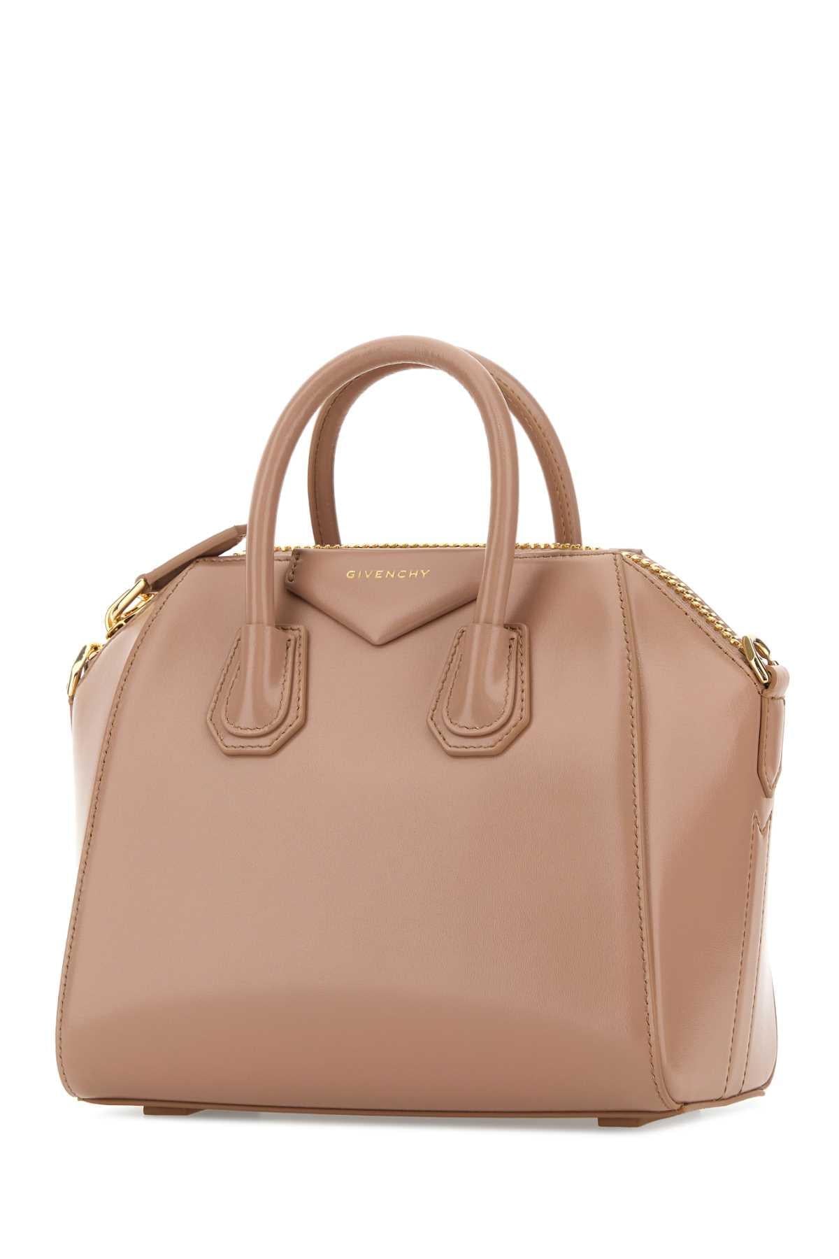 Givenchy Women Powder Pink Leather Mini Antigona Handbag GIVENCHY