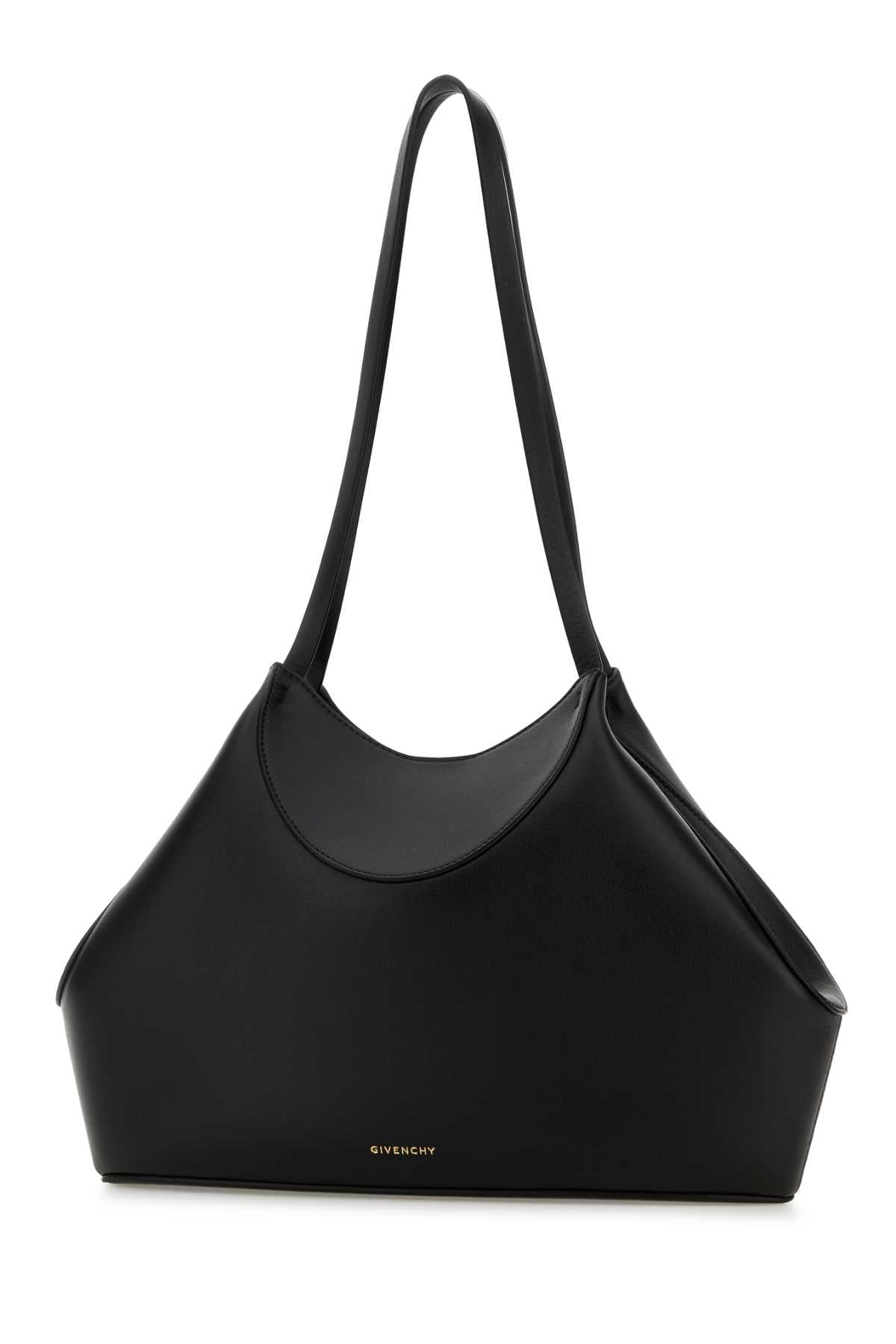 Givenchy Women Black Leather Small Facet Shoulder Bag